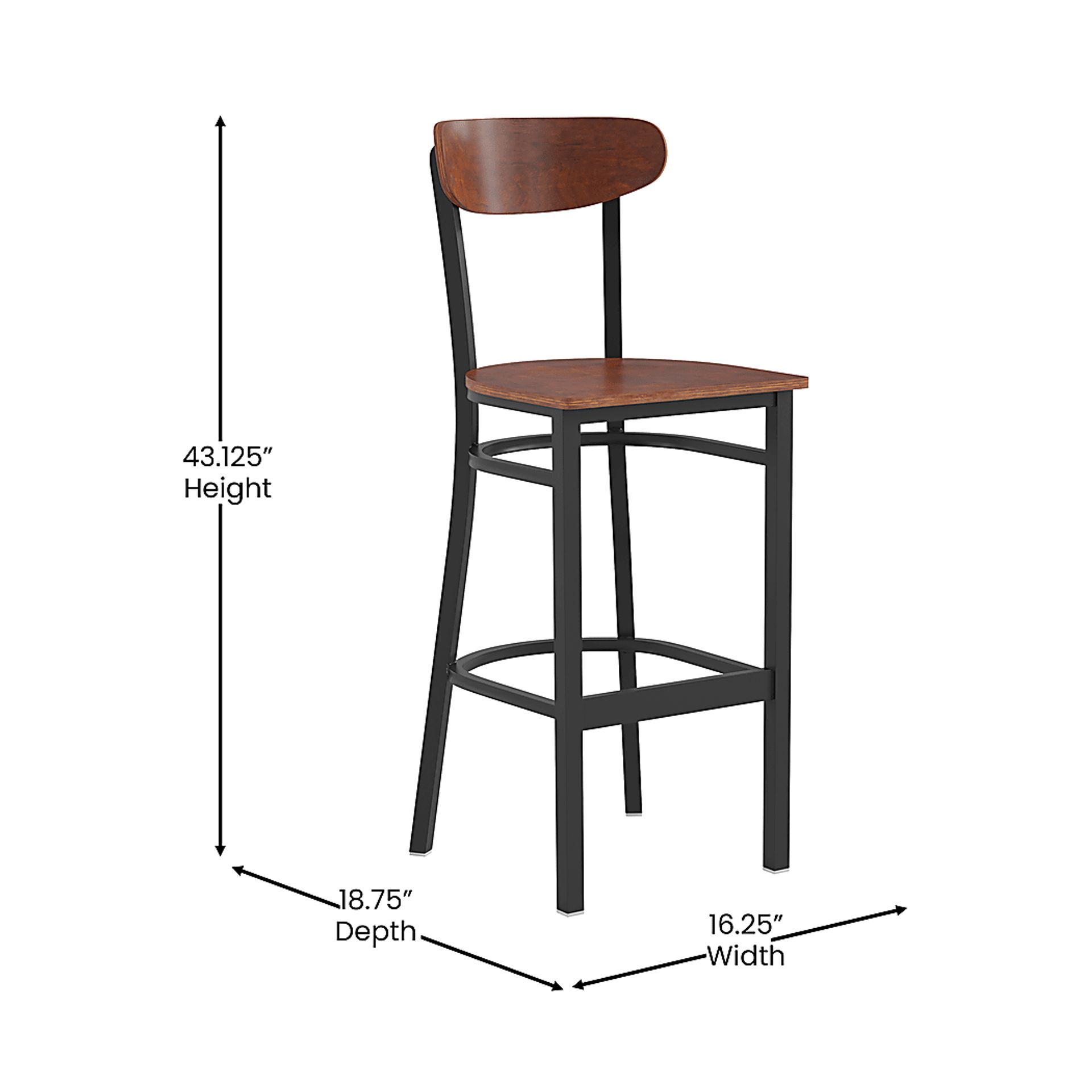 Mollalla Brown Barstool - Image 9