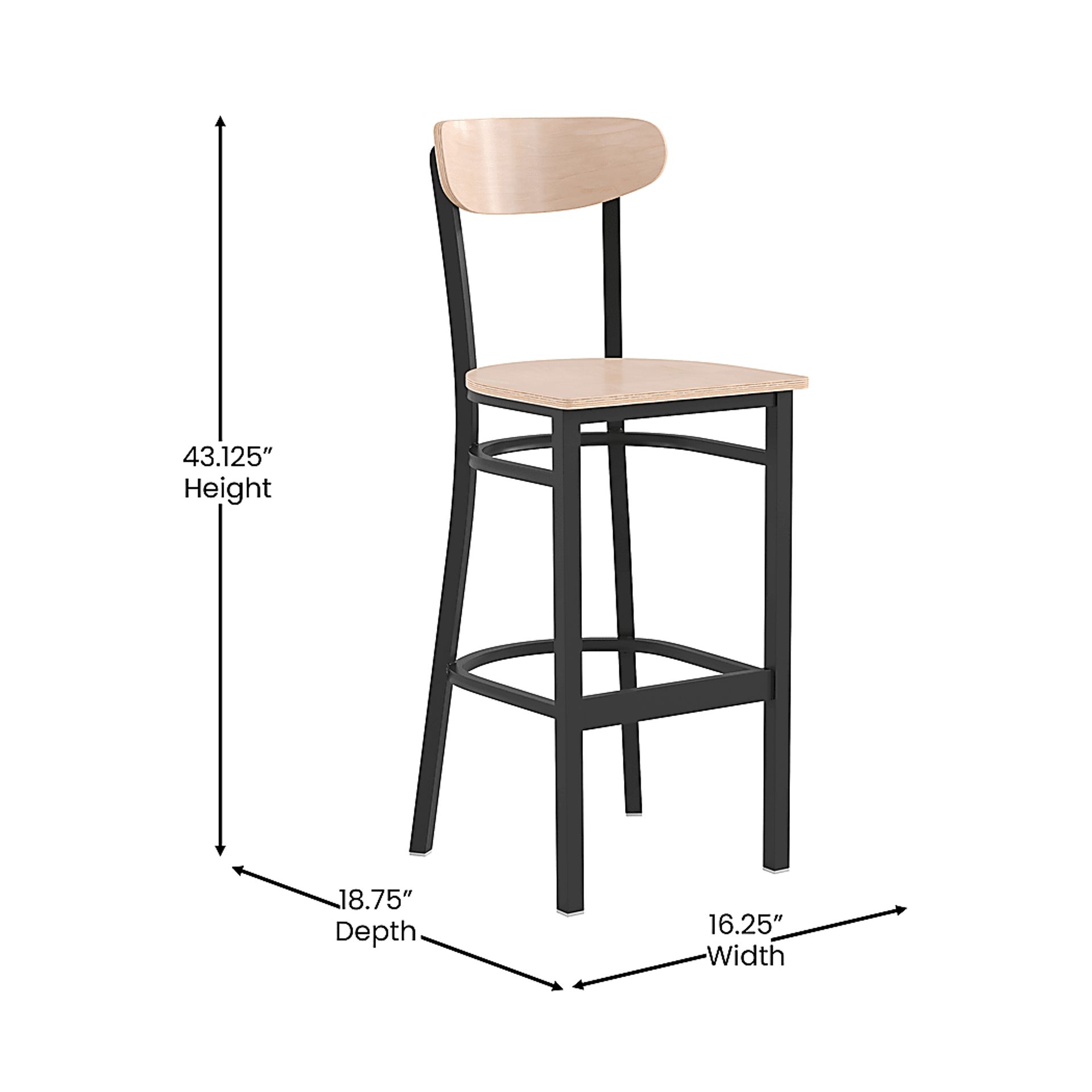 Mollalla Natural Barstool - Image 9