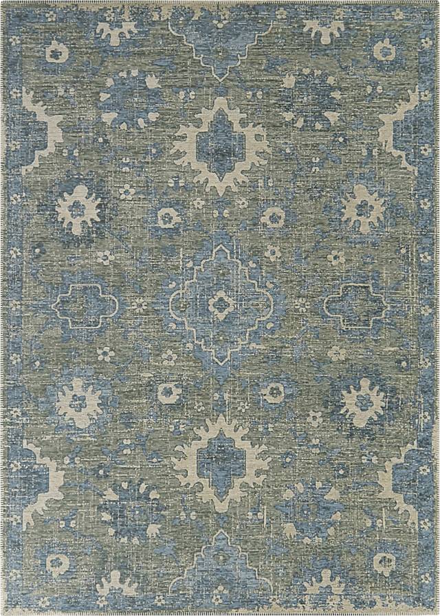 Mollea Blue 7'10 x 10' Rug - Thumbnail - Image 1