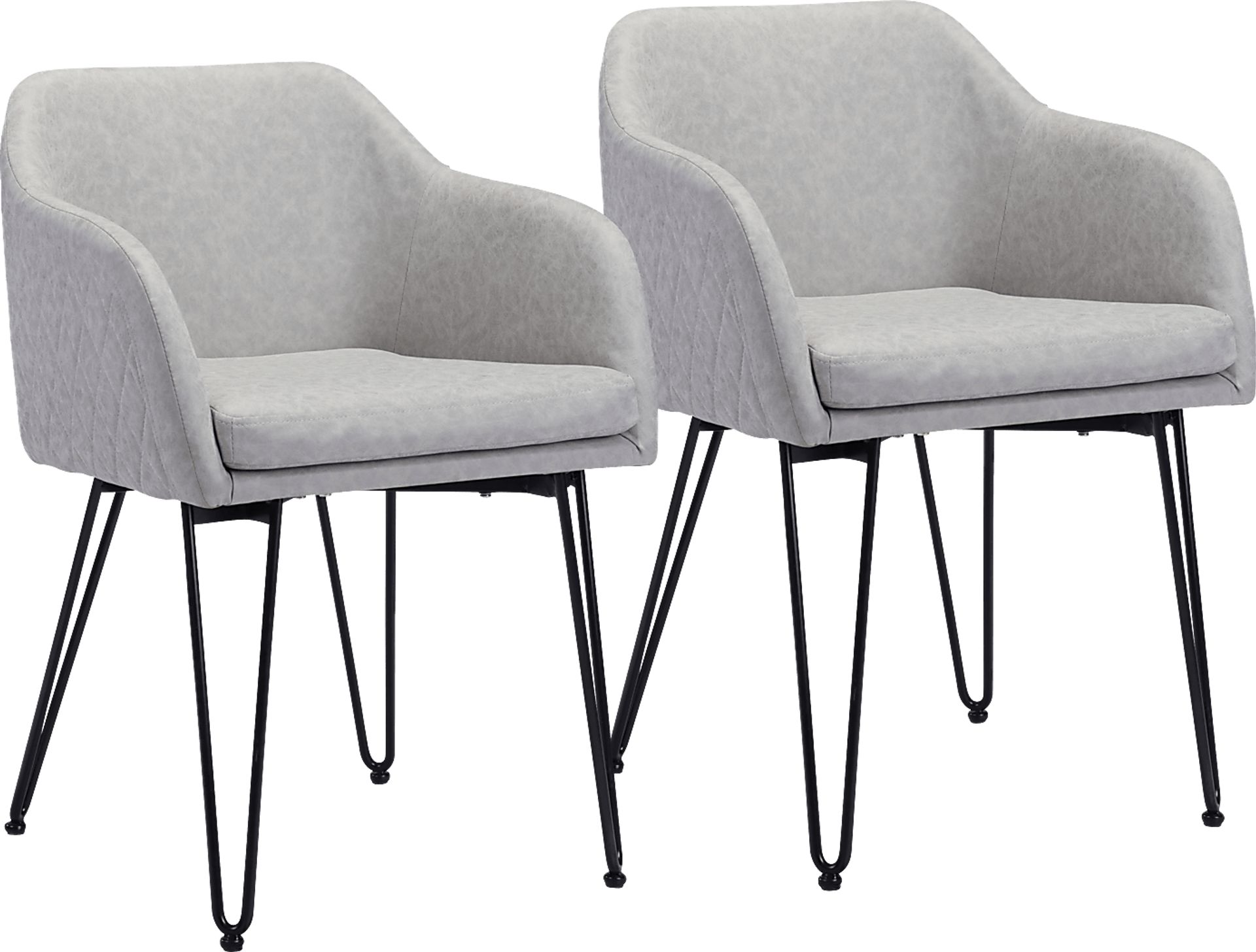 Momoko Gray Dining Chair, Set of 2 - Image 1