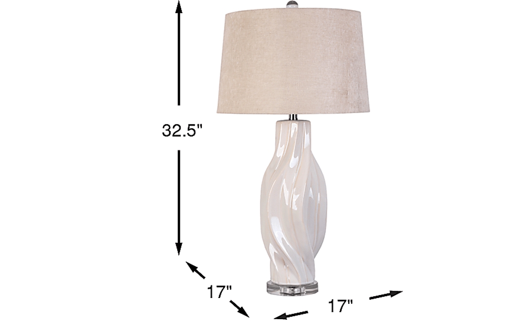 Mona Boulevard Cream Lamp