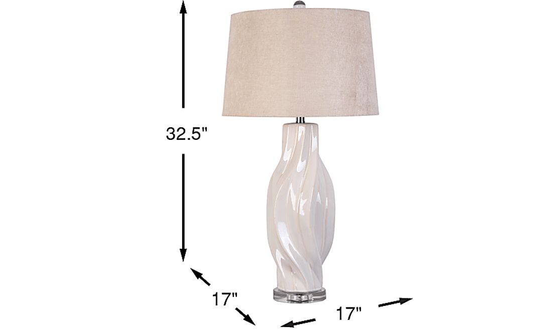 Mona Boulevard Cream Lamp