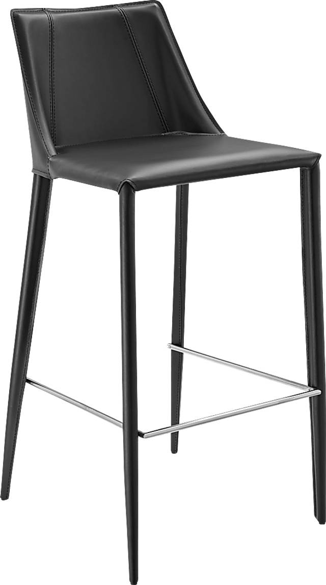 Monagin Black Bar Stool - Thumbnail - Image 1