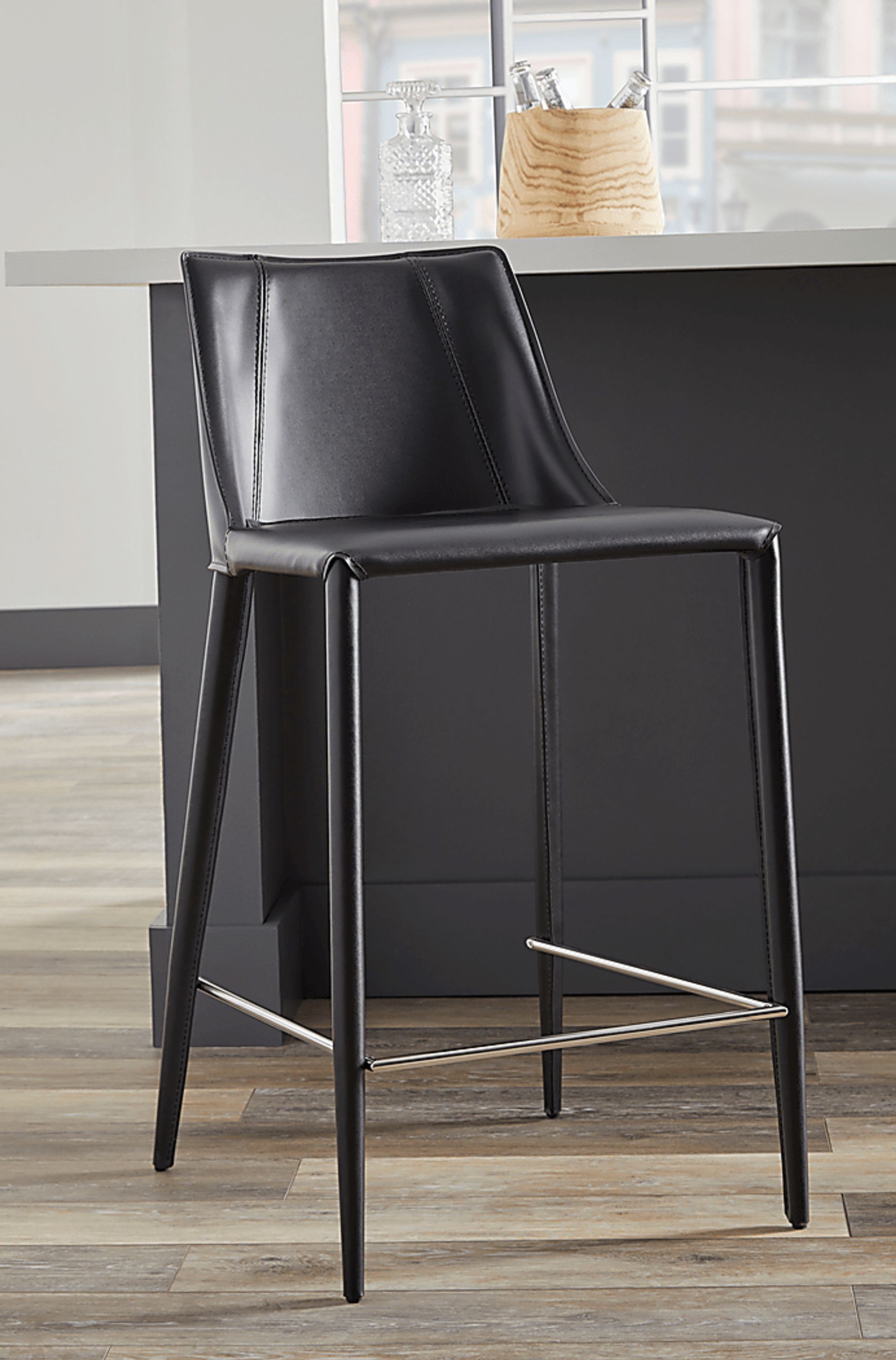Monagin Black Counter Stool - Image 2