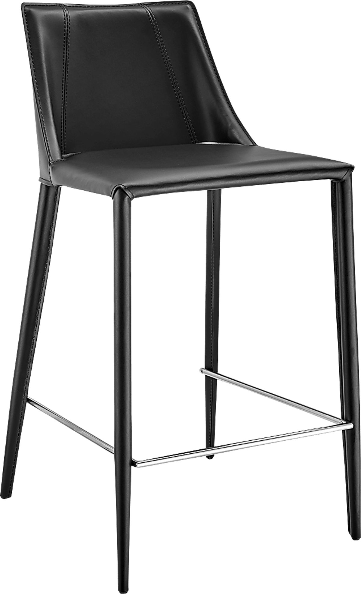Monagin Black Leather Counter Stool Rooms to Go