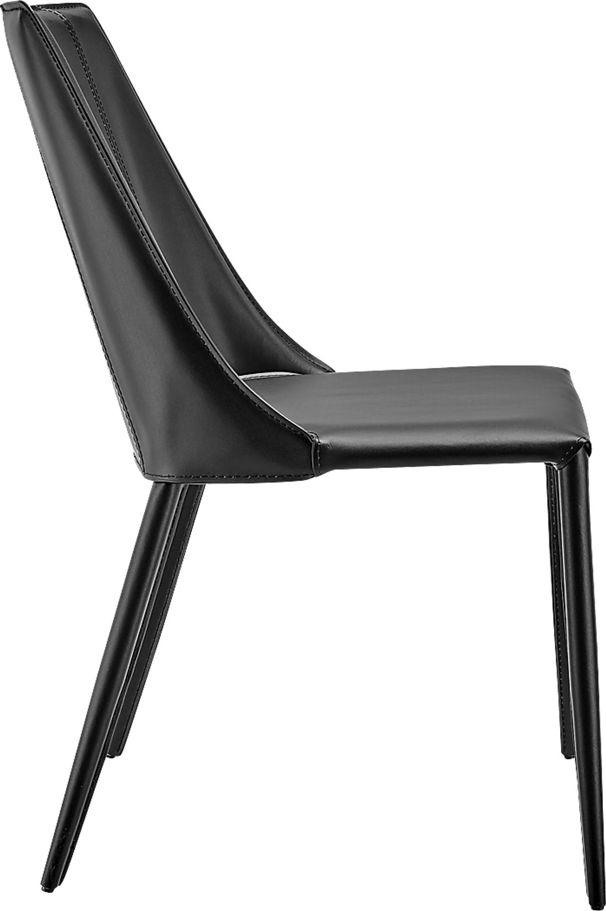 Monagin Black Leather Dining Chair Rooms To Go 0196