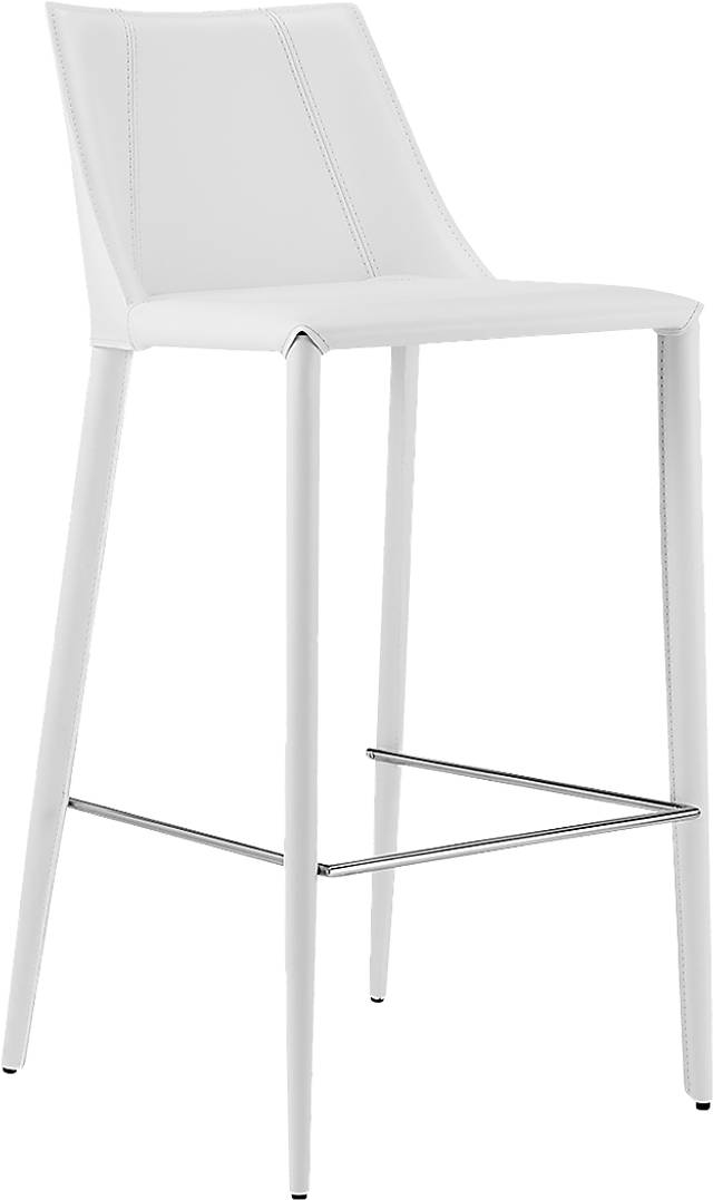 Monagin White Bar Stool - Thumbnail - Image 1