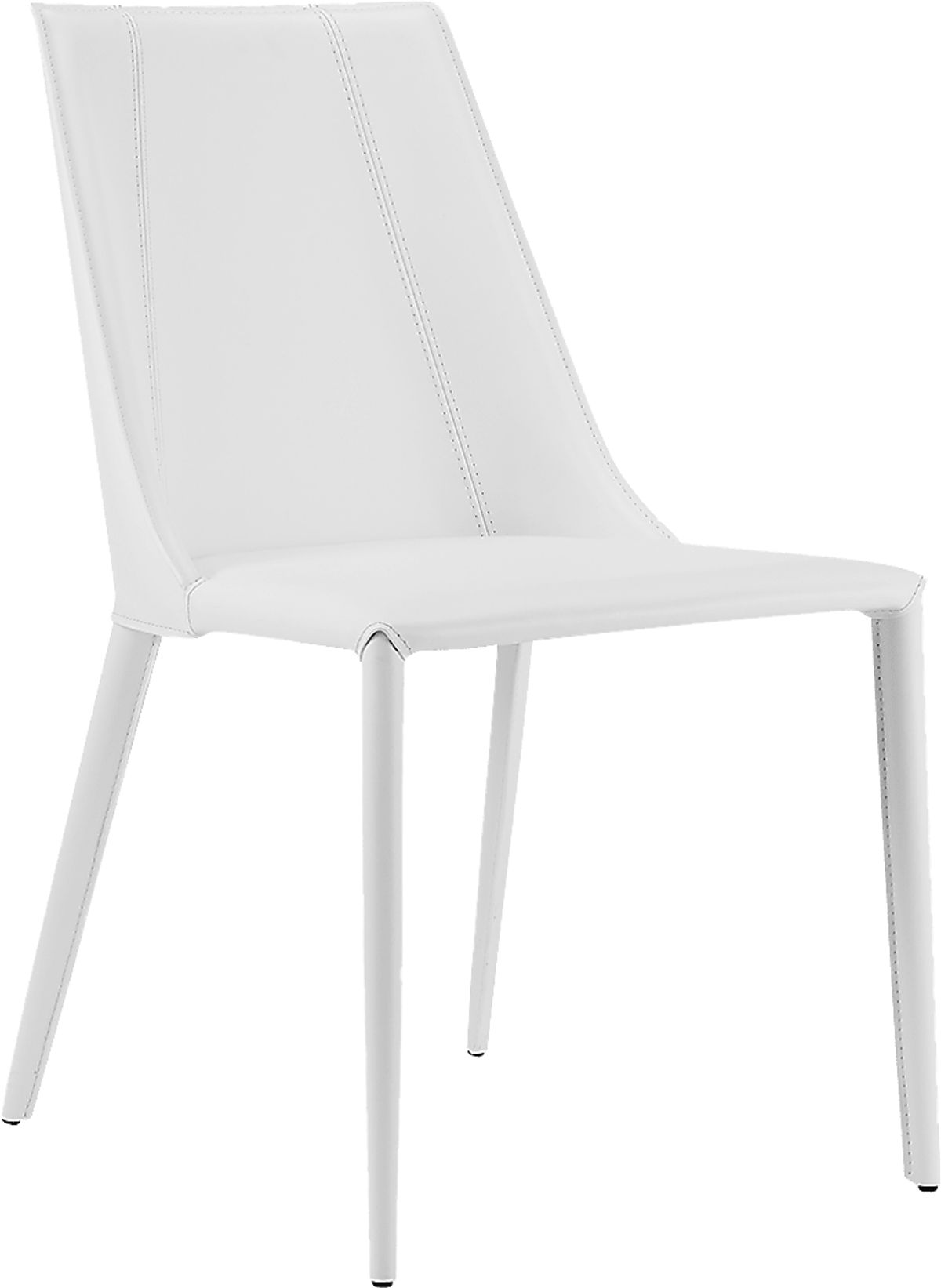 Monagin White Leather Dining Chair Rooms to Go