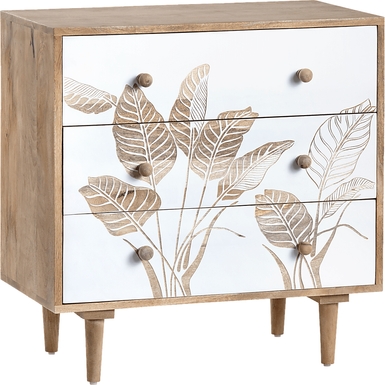 Monahan White Accent Cabinet