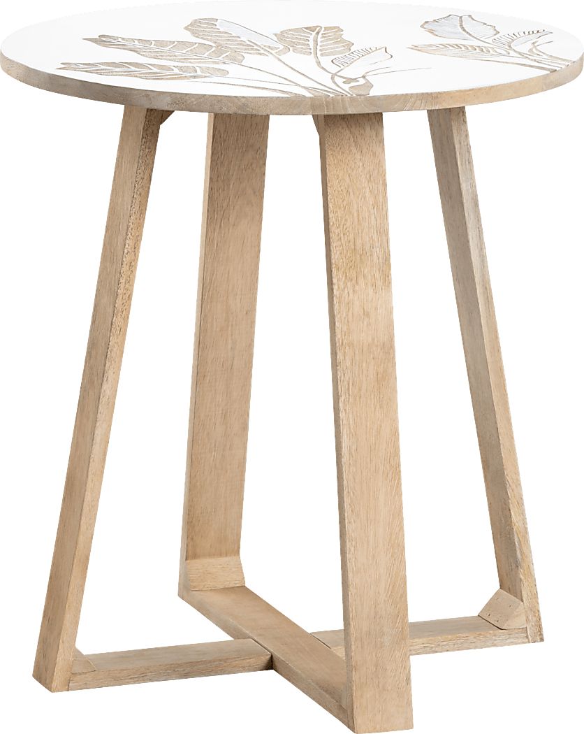 Monahan White End Table