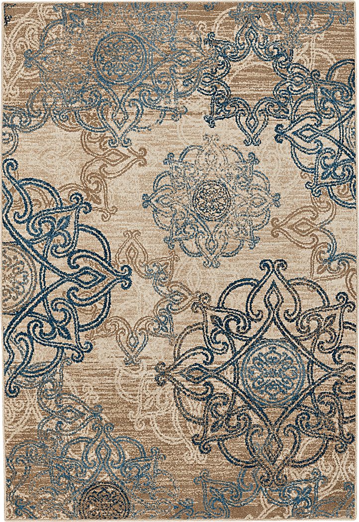Monarch Place Blue 5'2 x 7'6 Rug