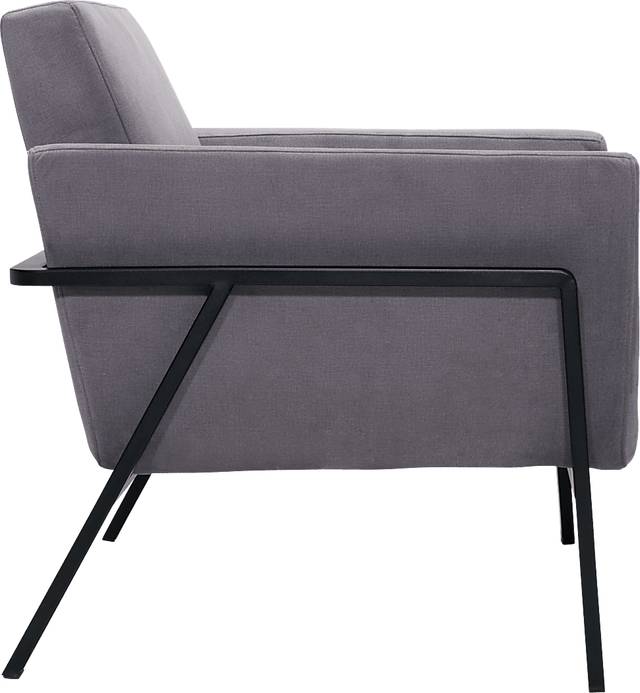 Monasty Gray Accent Chair - Thumbnail - Image 2