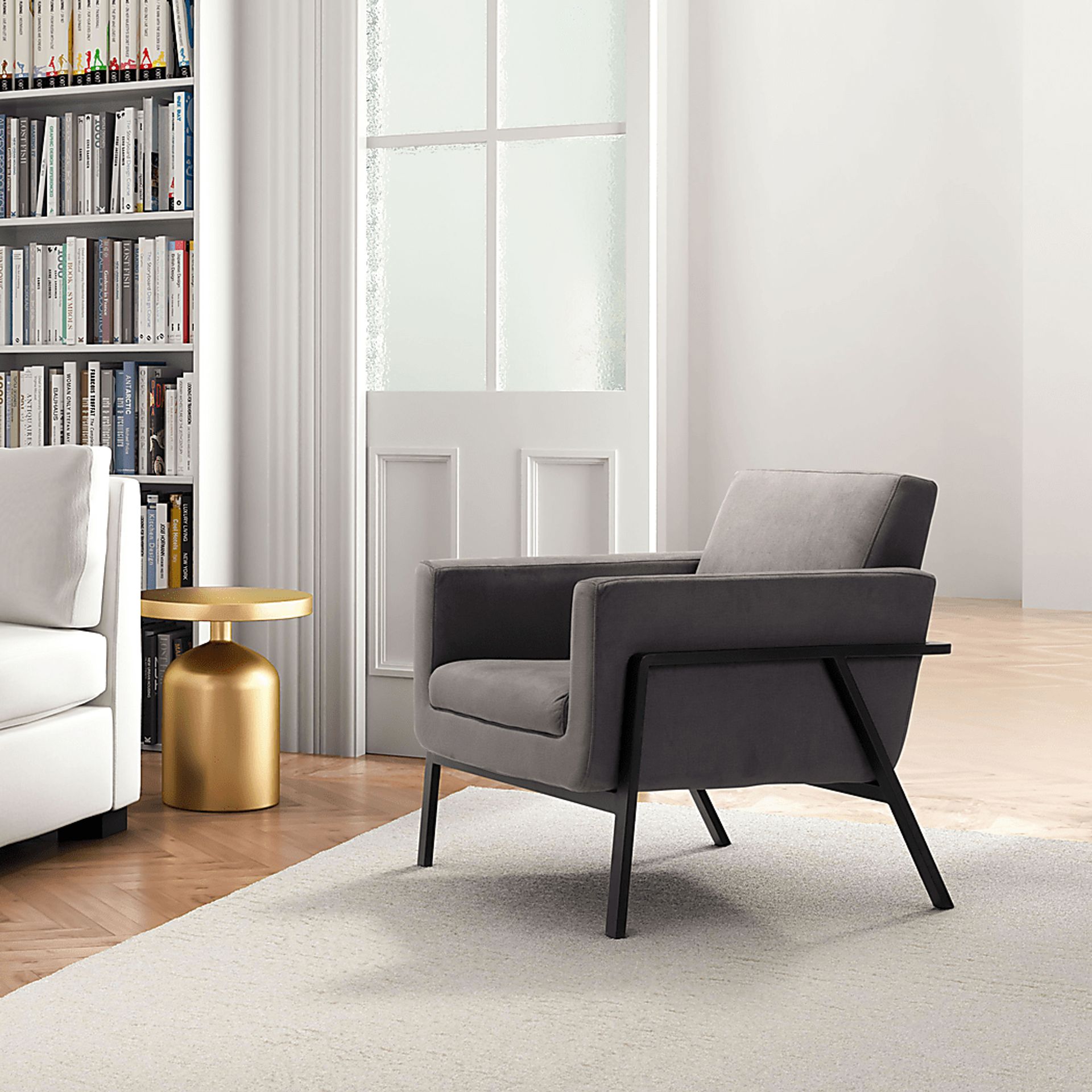 Monasty Gray Accent Chair - Image 6