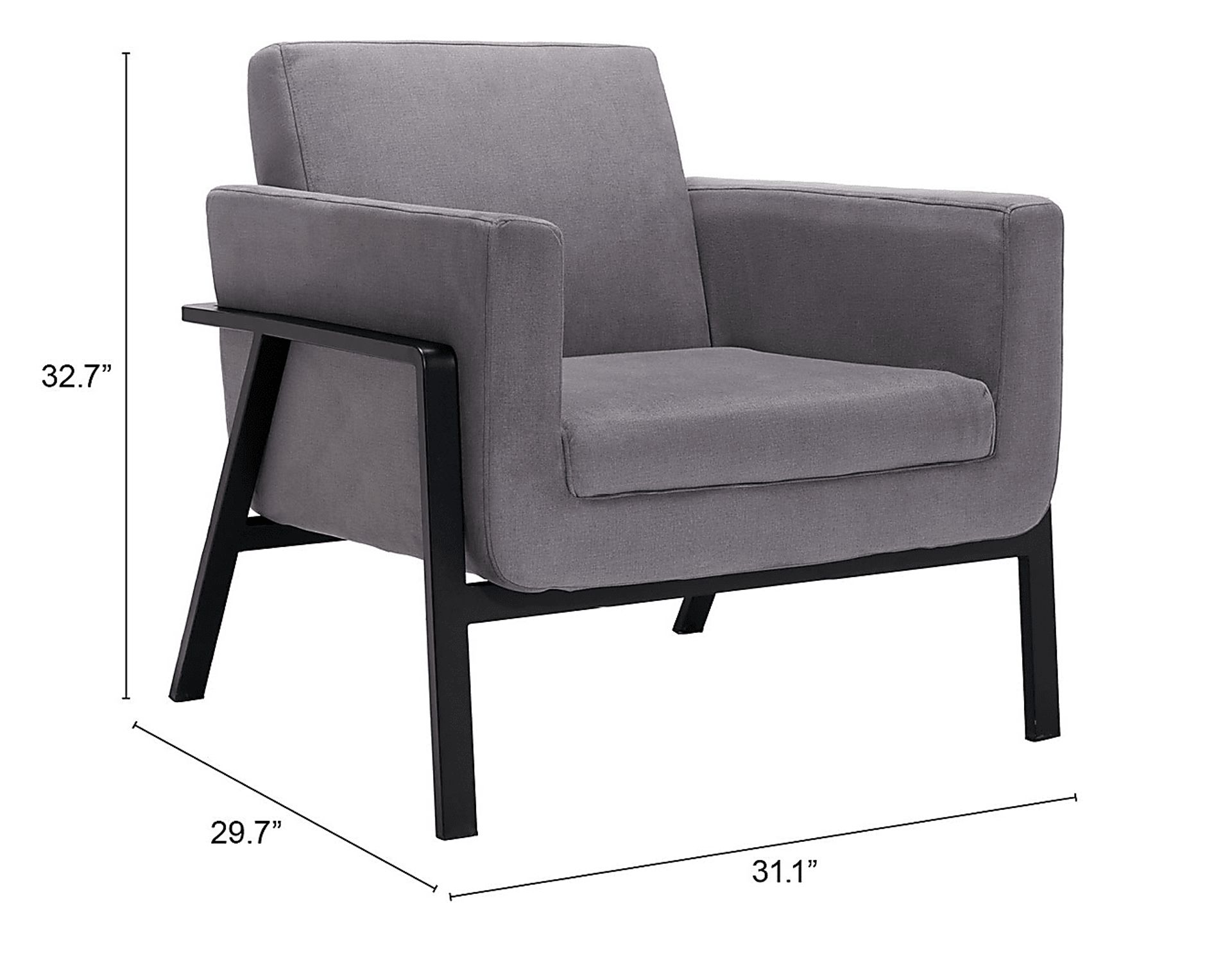 Monasty Gray Accent Chair - Image 7