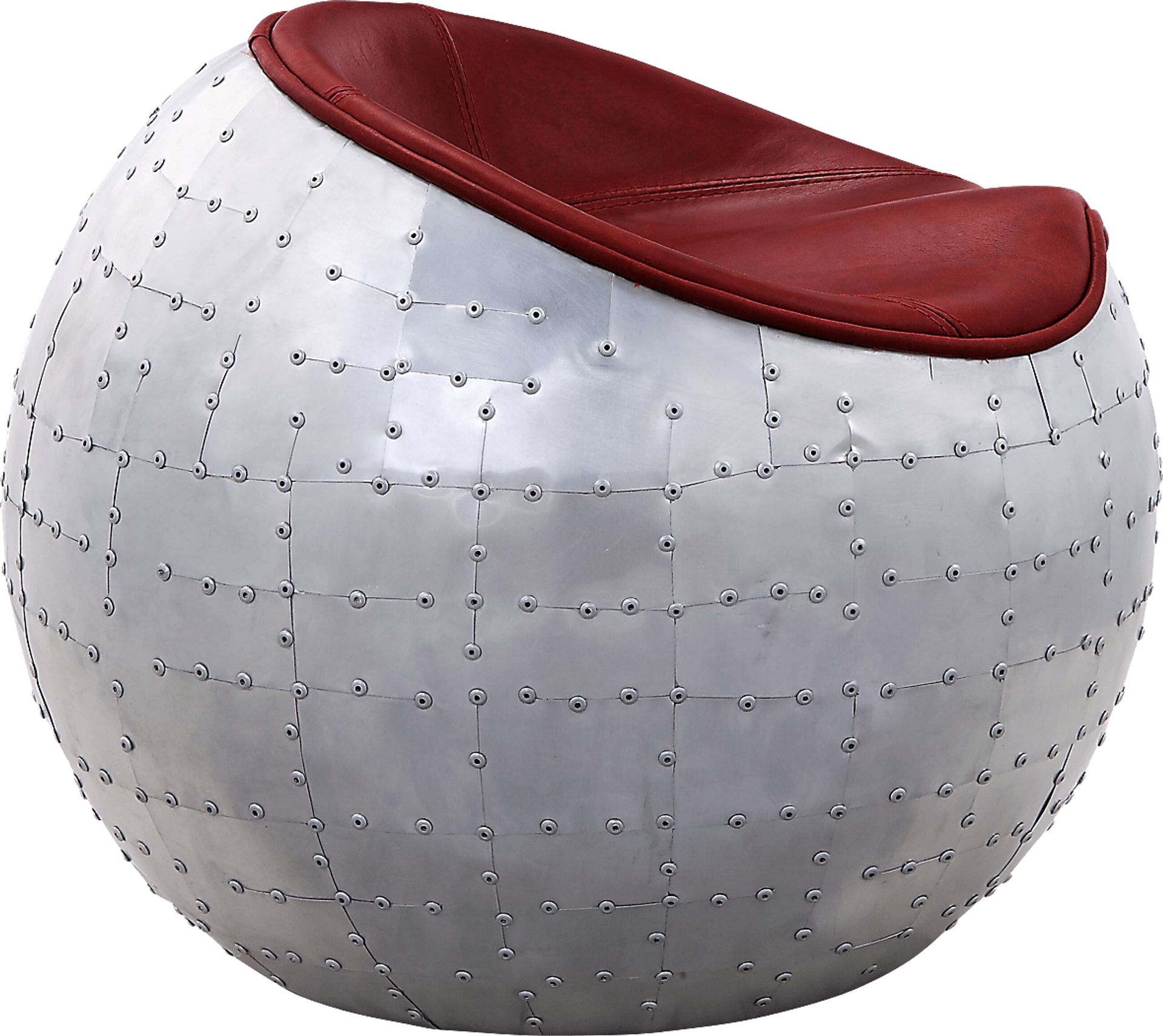 Montania Red Accent Ottoman - Image 3