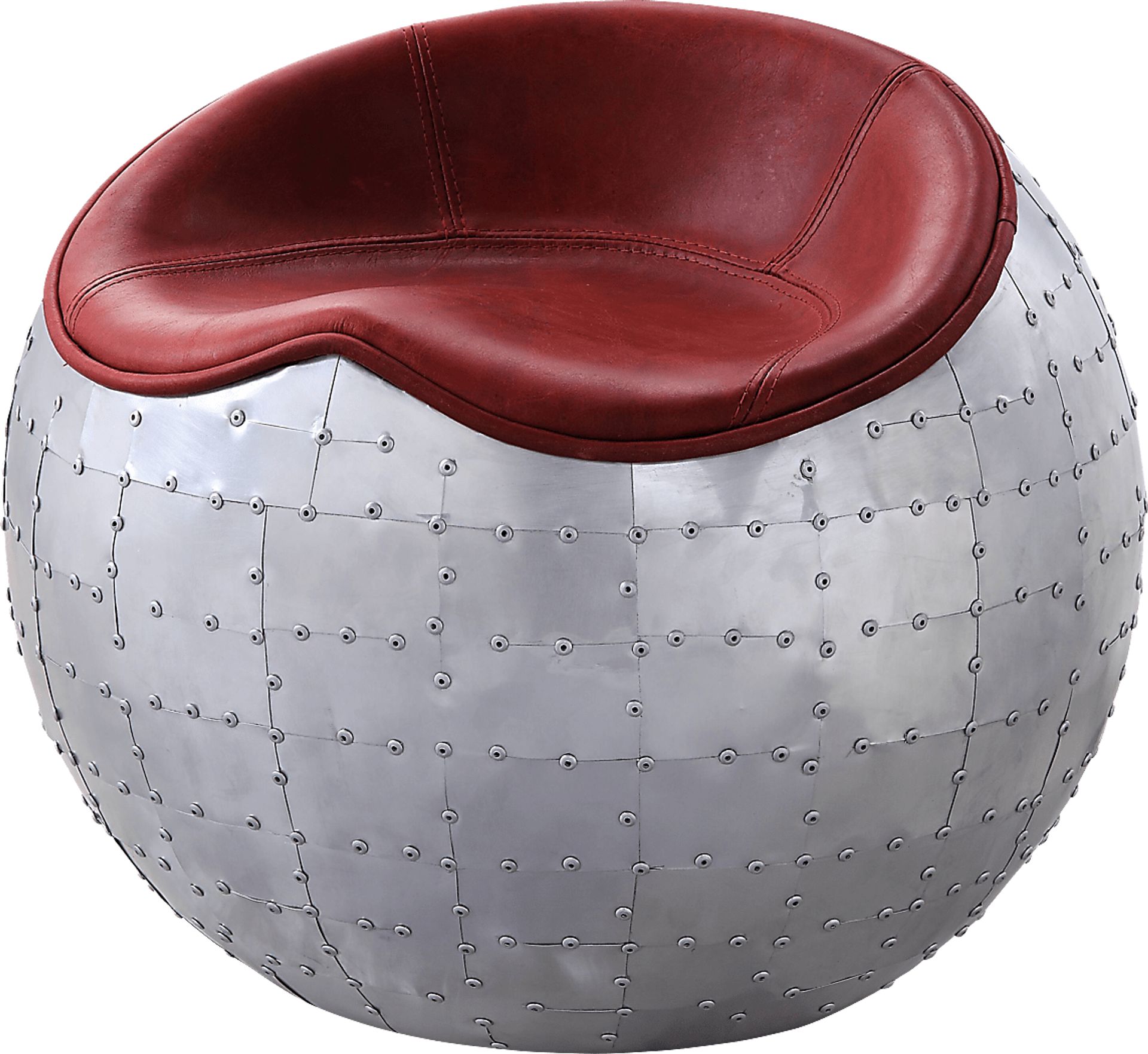 Montania Red Accent Ottoman - Image 1