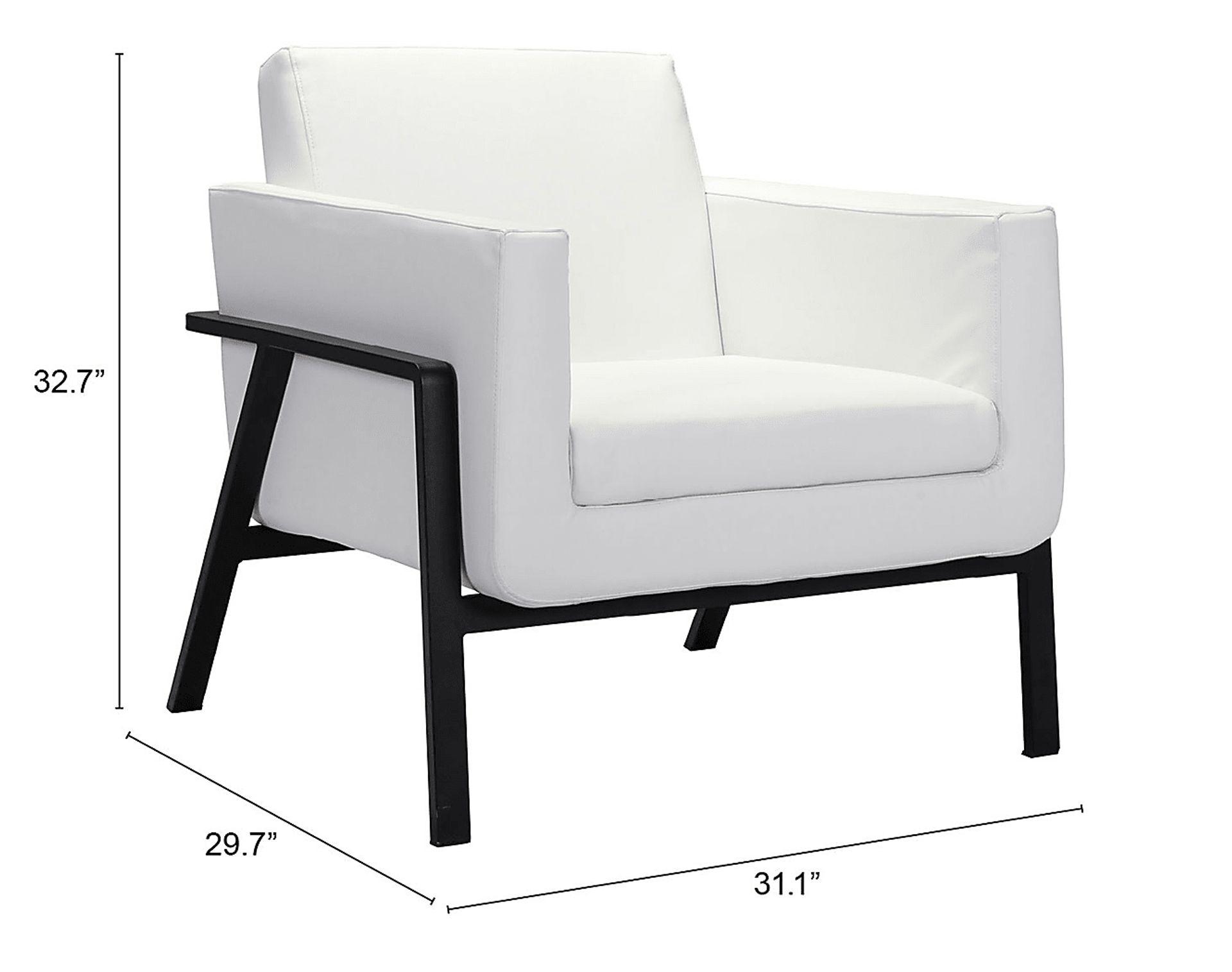 Monasty White Accent Chair - Image 6