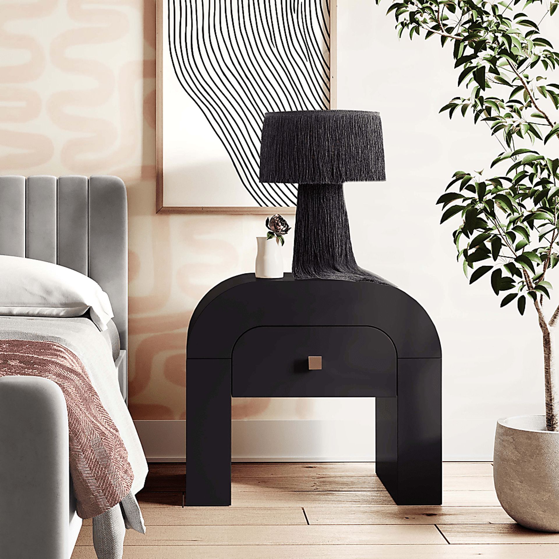 Mondrey Black Accent Table - Image 6