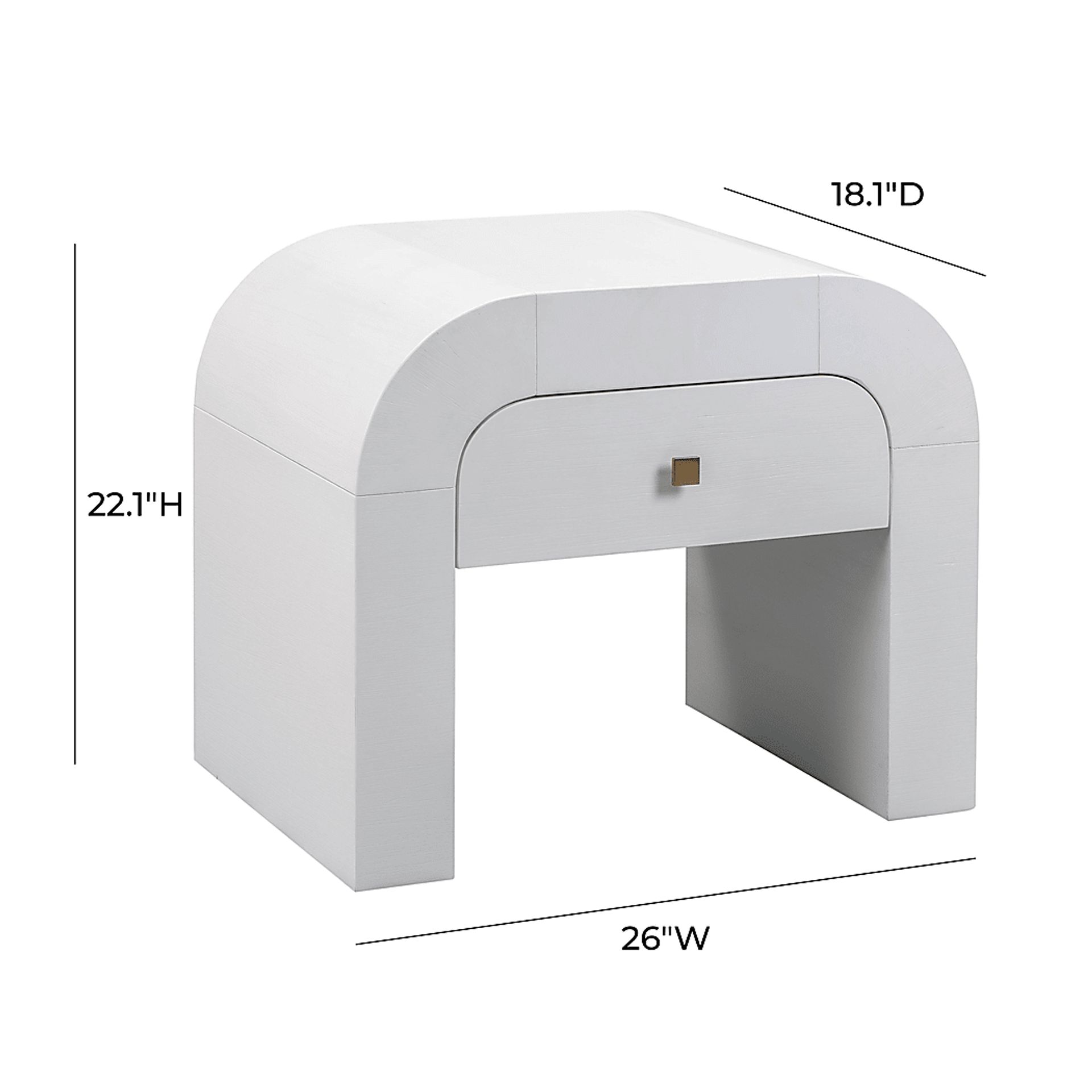 Mondrey White Accent Table - Image 10