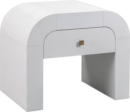 Mondrey White Accent Table
