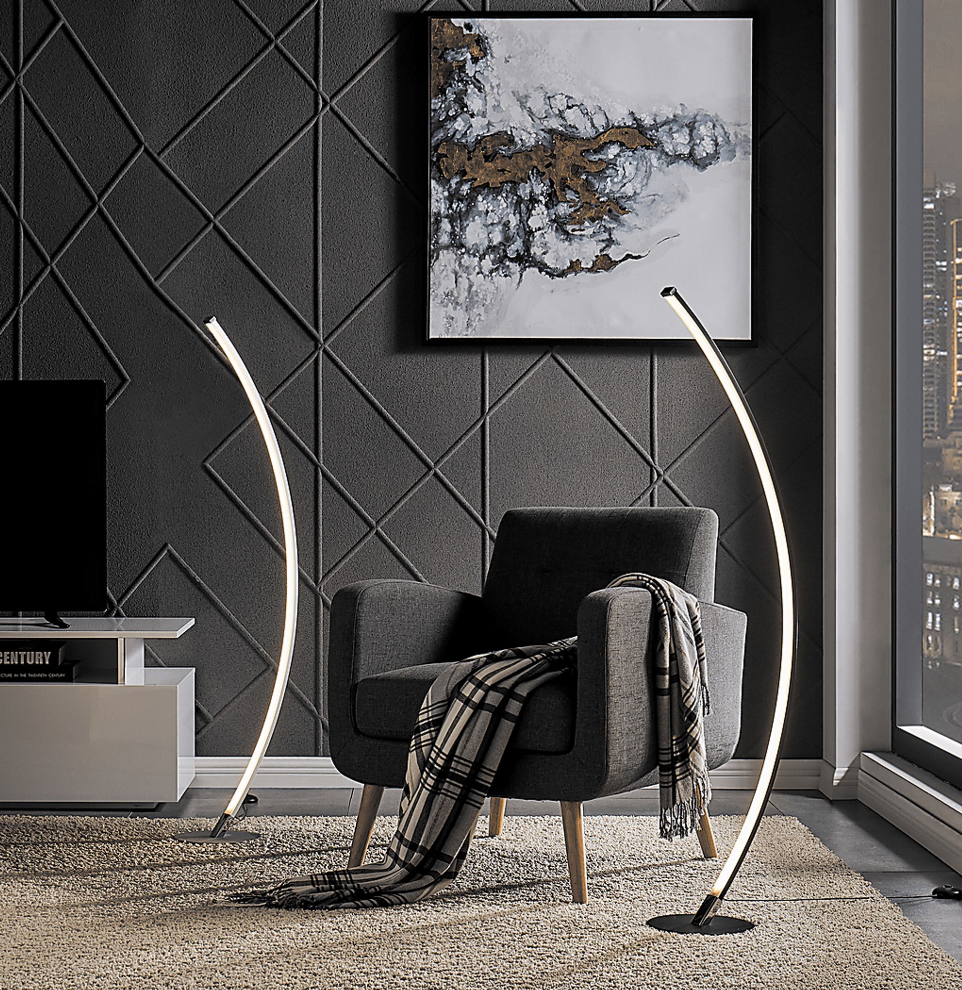 Monirro Black Floor Lamp - Image 4