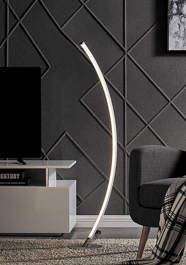 Monirro Silver Floor Lamp - Thumbnail - Image 2