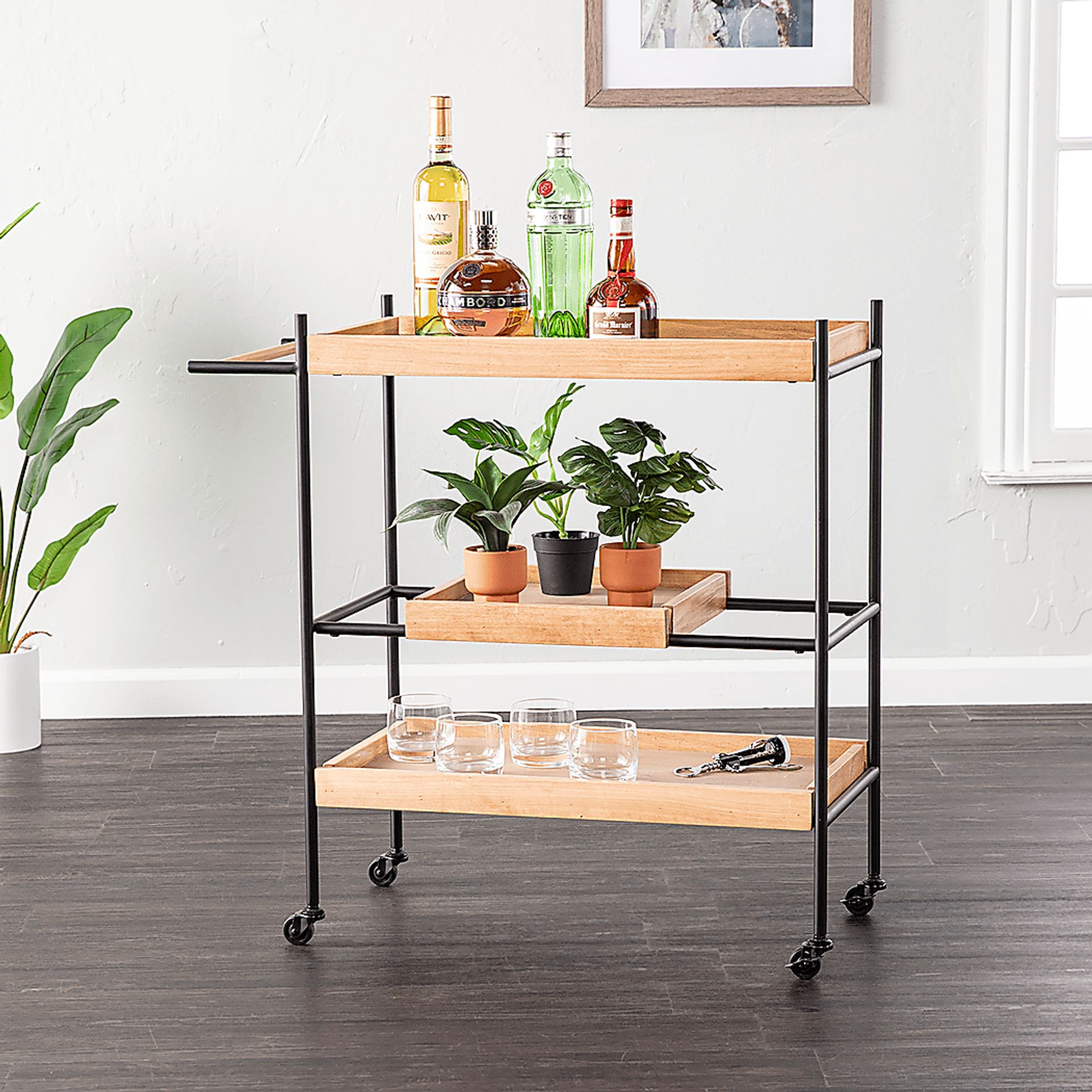 Monodra Natural Bar Cart - Image 2