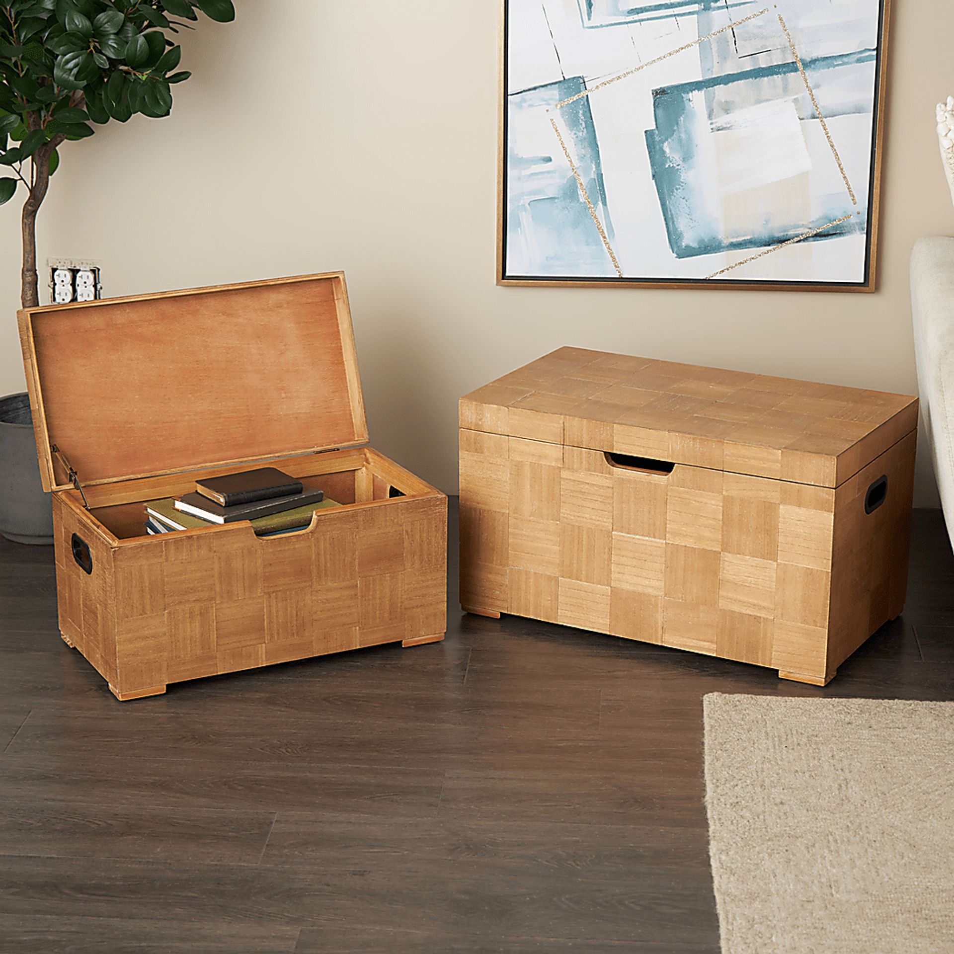 Monoli Brown Storage Trunk - Image 2