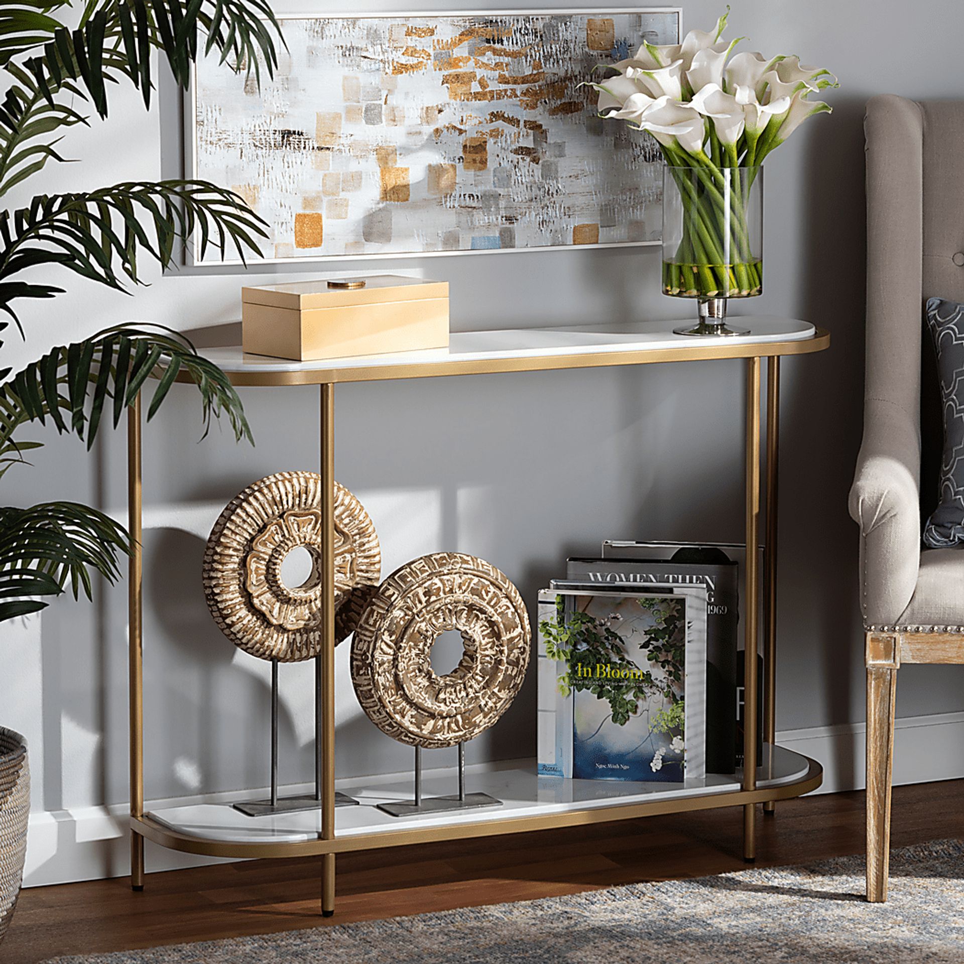 Monpano White Sofa Table - Image 6