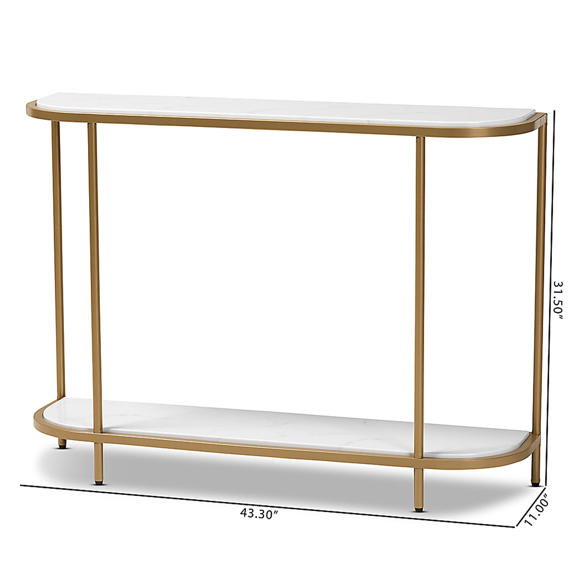 Monpano White Sofa Table - Image 8