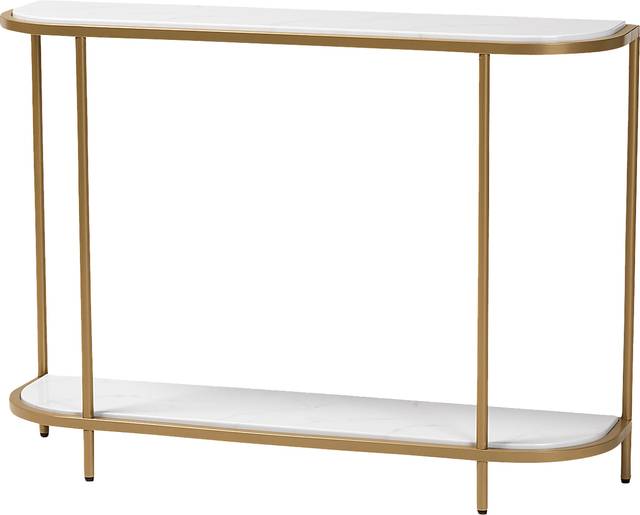 Monpano White Sofa Table - Thumbnail - Image 1