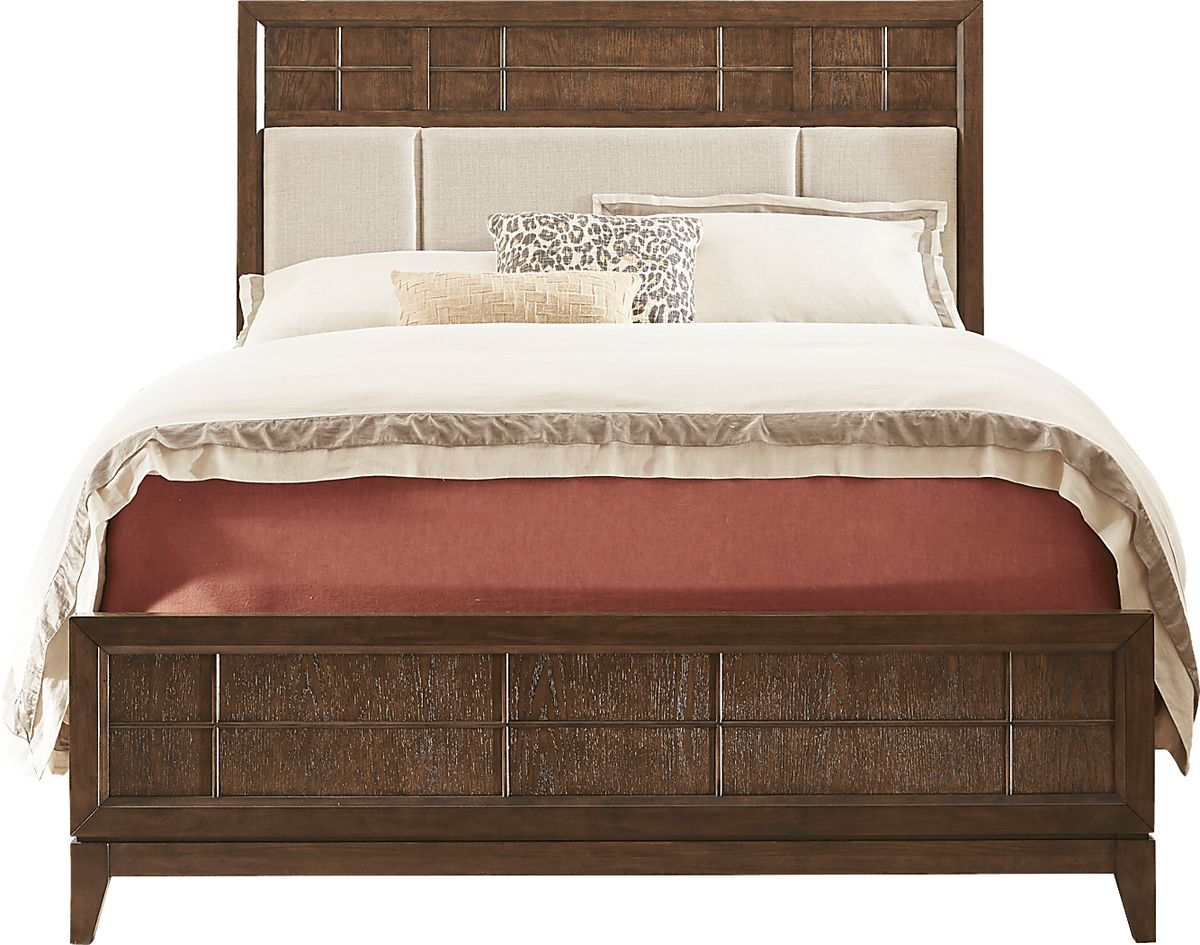 Monroe Heights Brown Dark Wood 3 Pc King Bed Rooms to Go