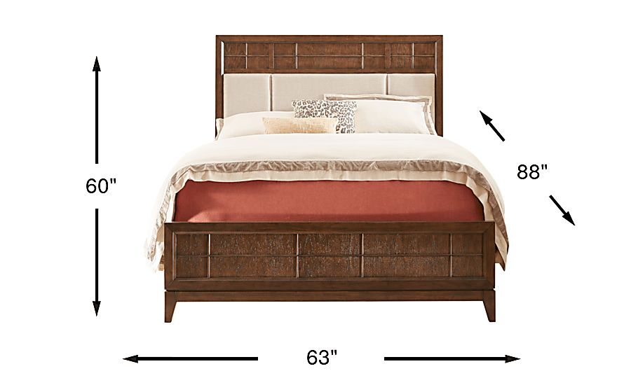 Monroe Heights Brown Dark Wood 3 Pc Queen Bed Rooms To Go