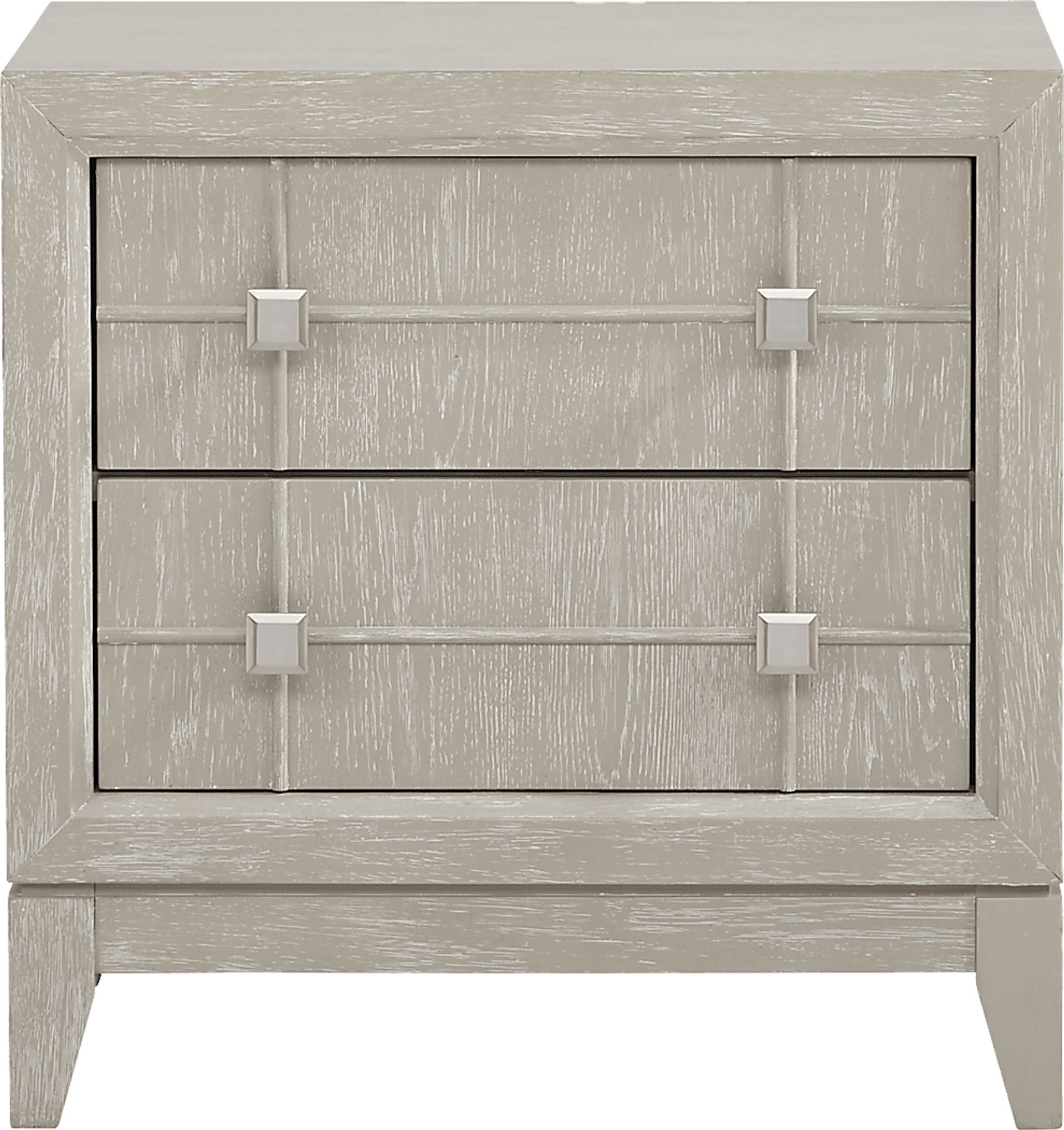 Monroe Heights Gray Nightstand - Image 1