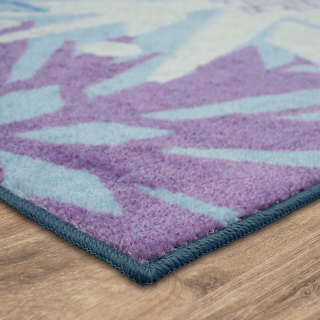 Kids Disney's Montage Of Snowflakes Blue 8' x 10' Rug - Thumbnail - Image 2