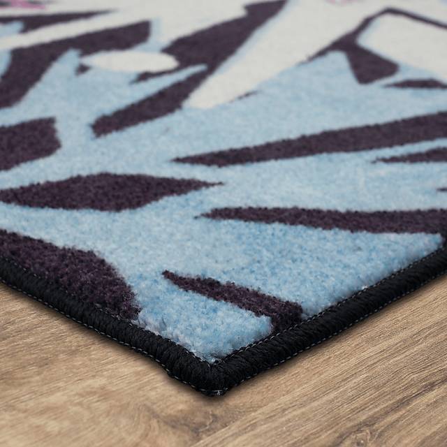 Kids Disney's Montage Of Snowflakes Purple 8' x 10' Rug - Thumbnail - Image 2