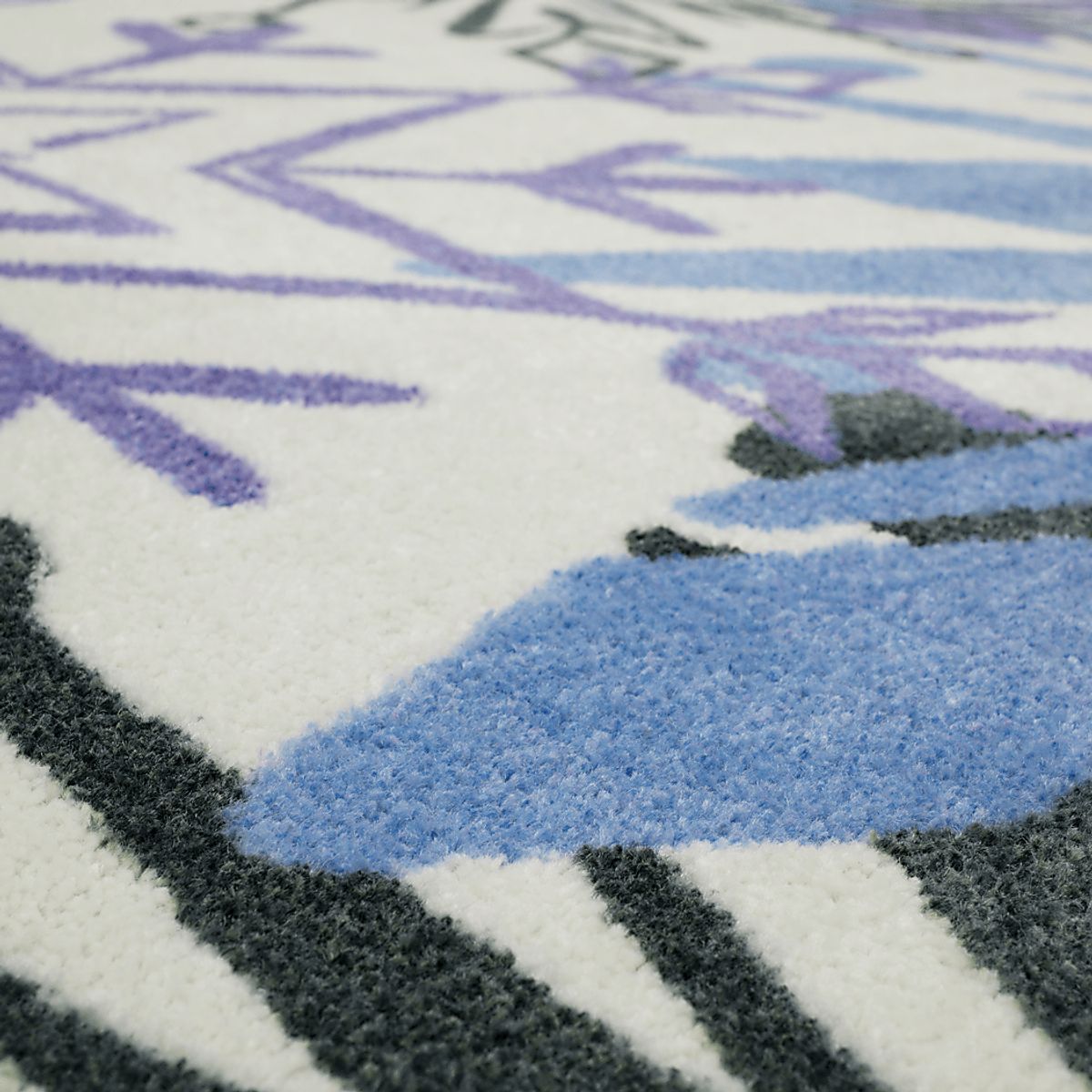 Disney Montage Of Snowflakes Black,Blue,Cream,Multi,Purple Beige,Black ...