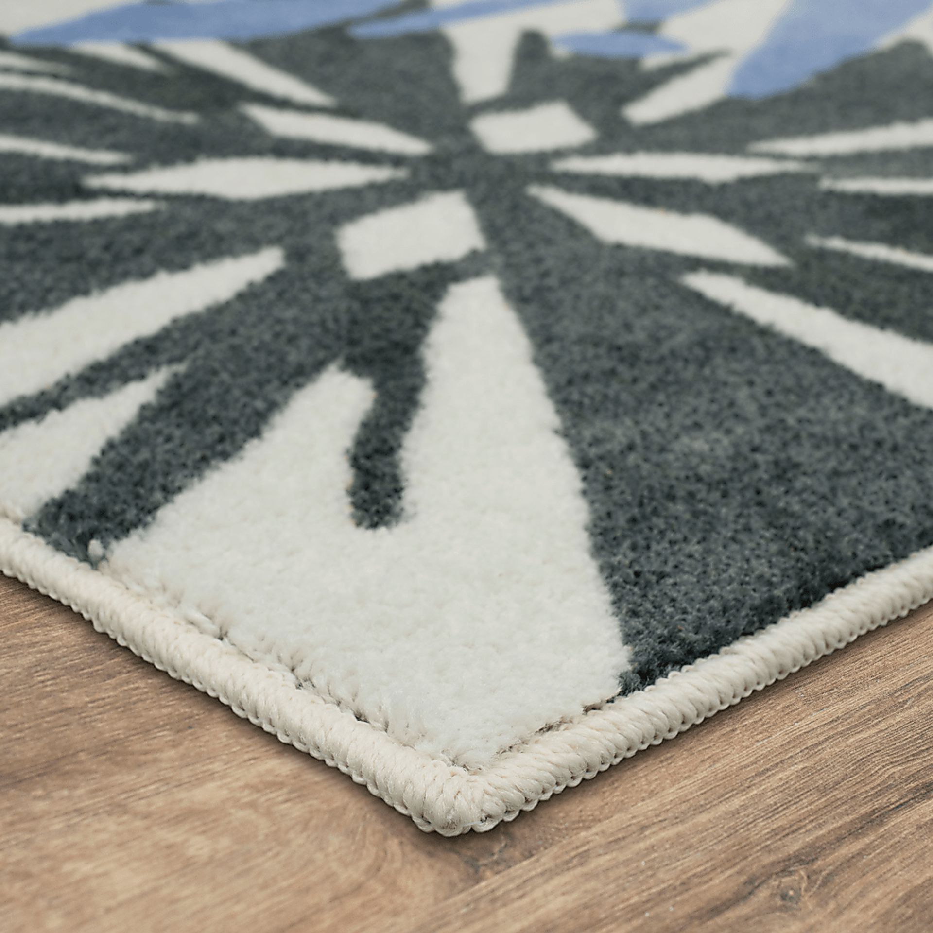 Kids Disney's Montage of Snowflakes White 5' x 8' Rug - Image 2