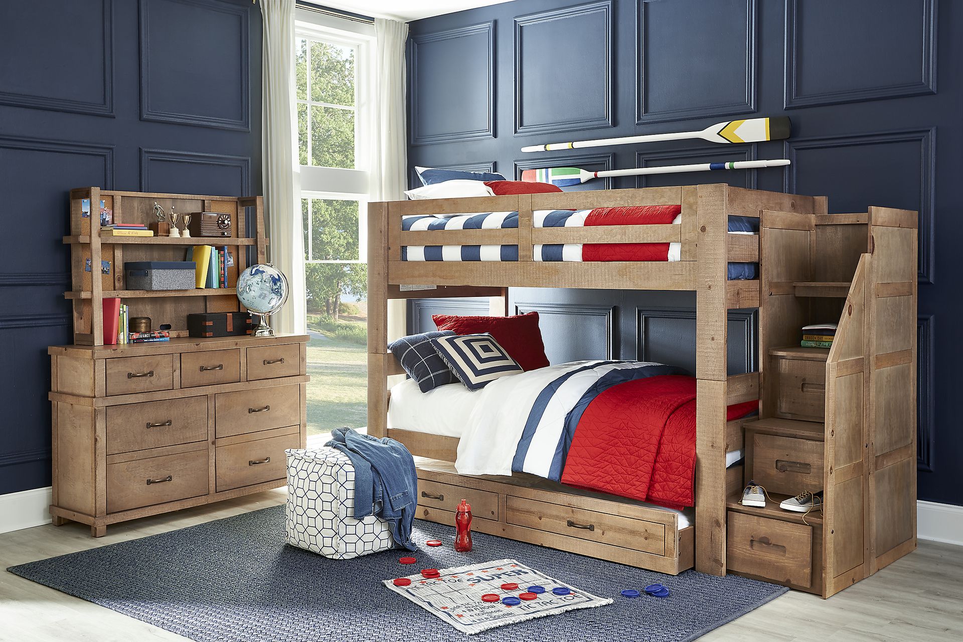 Montana 2.0 Driftwood Full/Full Step Bunk - Image 2