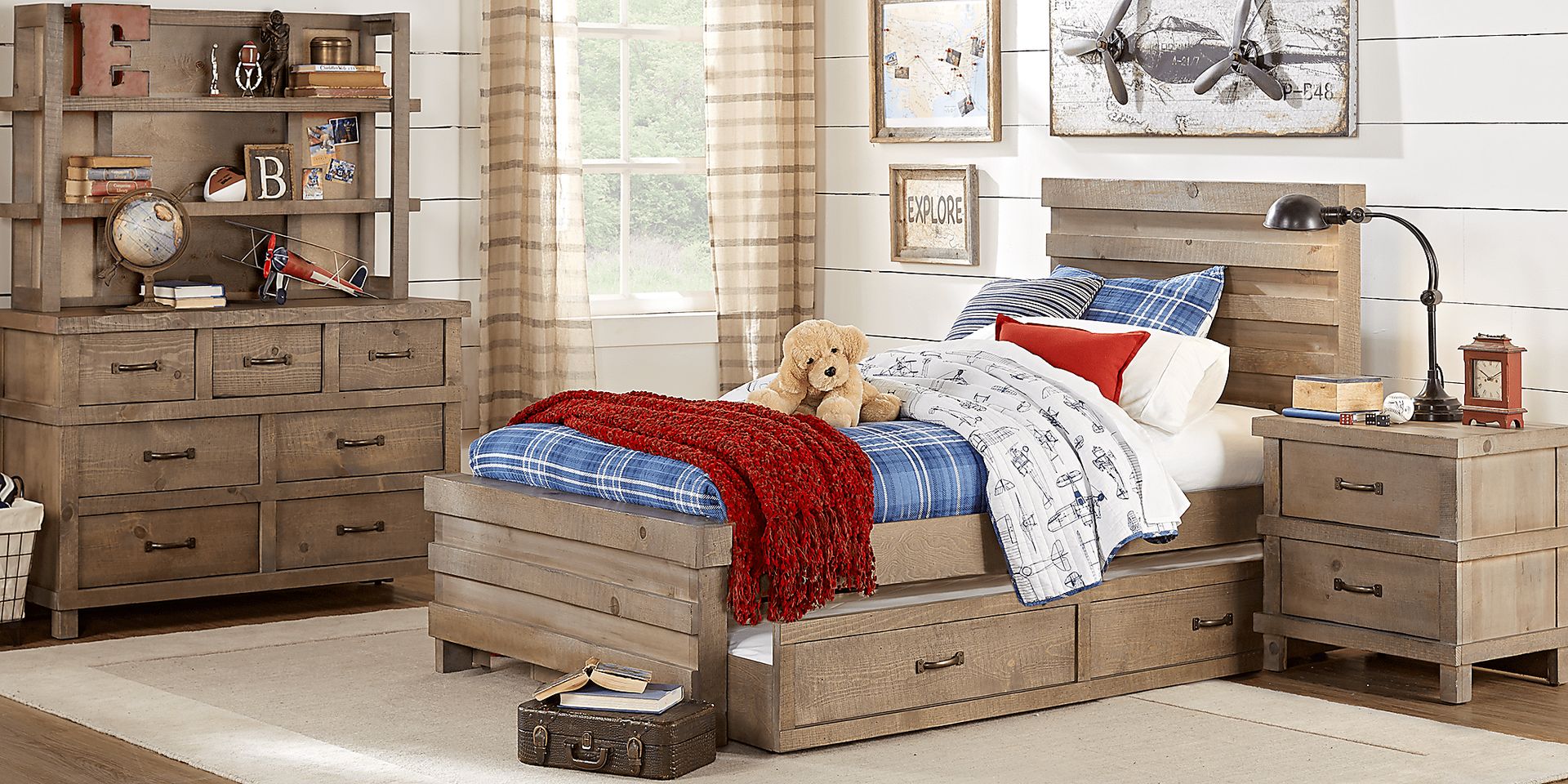 Kids Montana Driftwood 5 Pc Full Panel Bedroom - Image 1