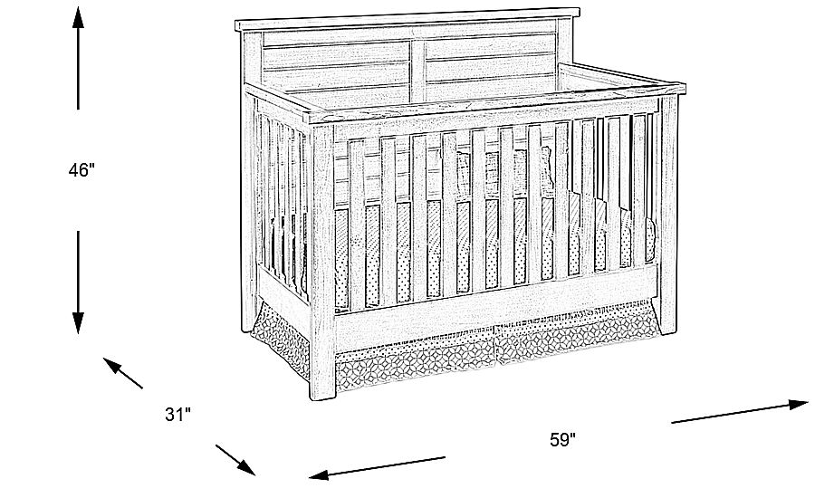 Montana cheap driftwood crib