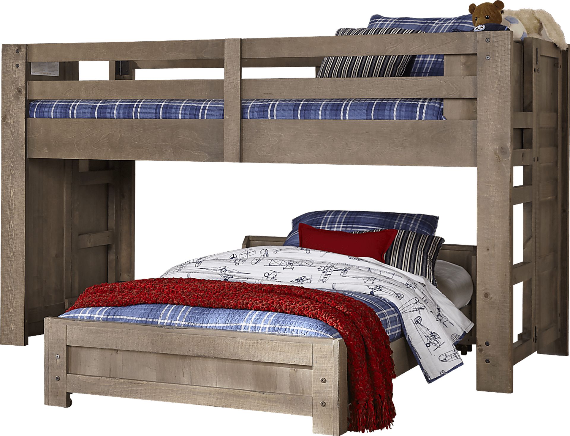 Montana Driftwood Twin/Twin Jr. Loft Bed - Image 1