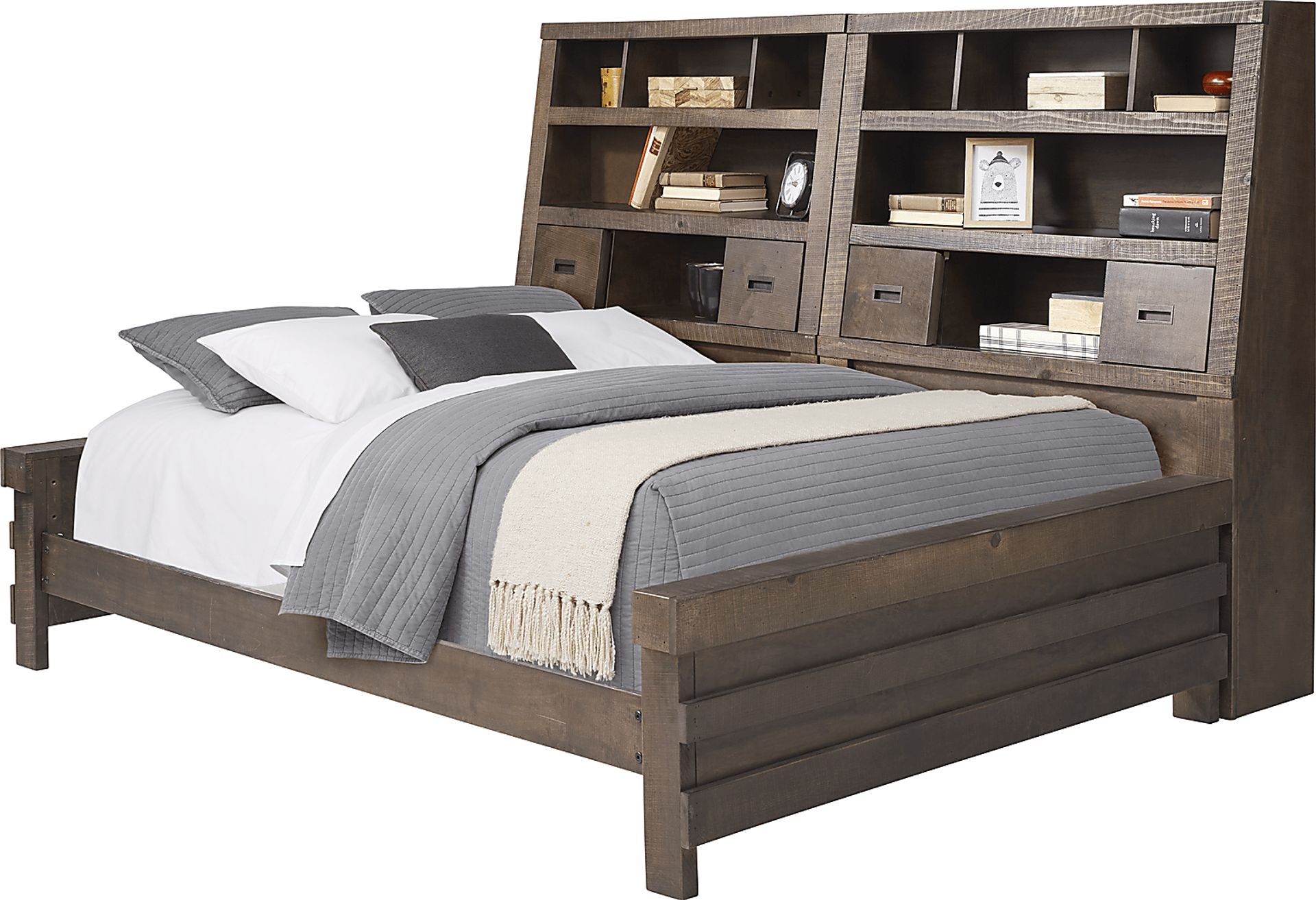 Kids Montana 2.0 Espresso 5 Pc Full Bookcase Wall Bed - Image 1