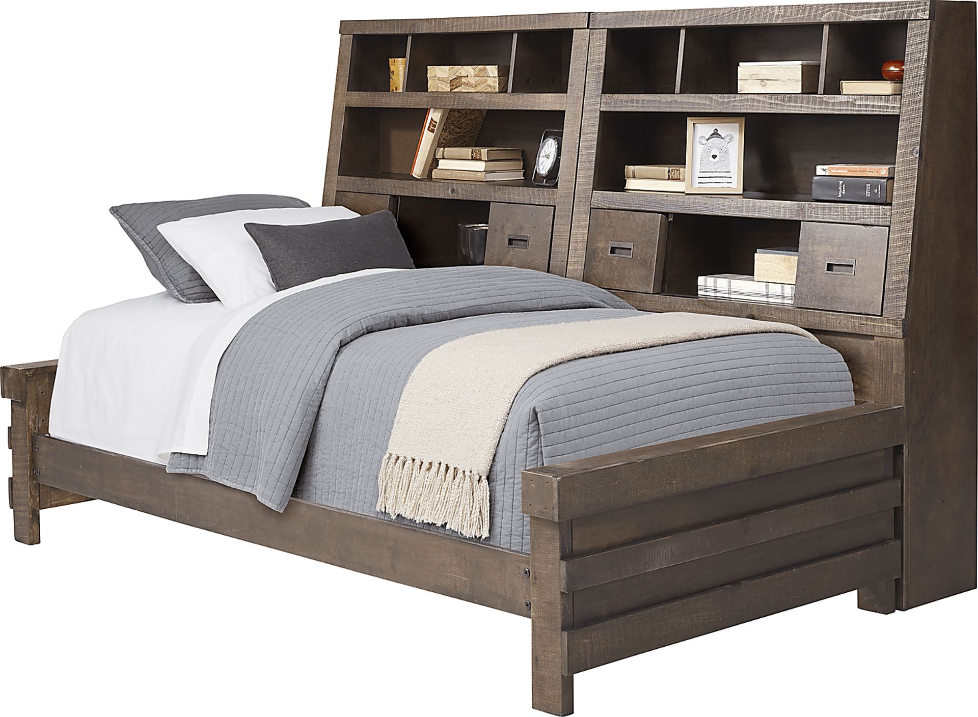 Kids Montana 2.0 Espresso 5 Pc Twin Bookcase Wall Bed - Image 1