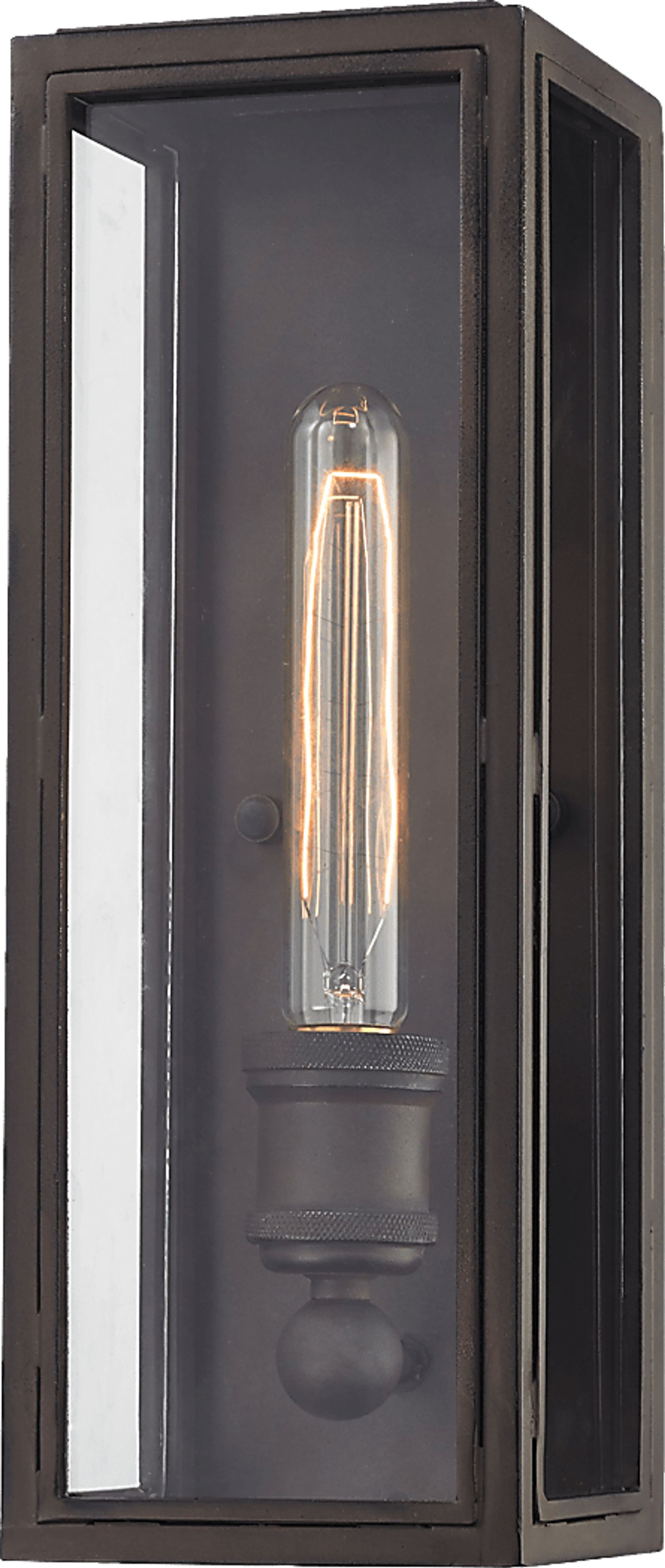 Montana Hollow Black Outdoor Sconce - Image 1
