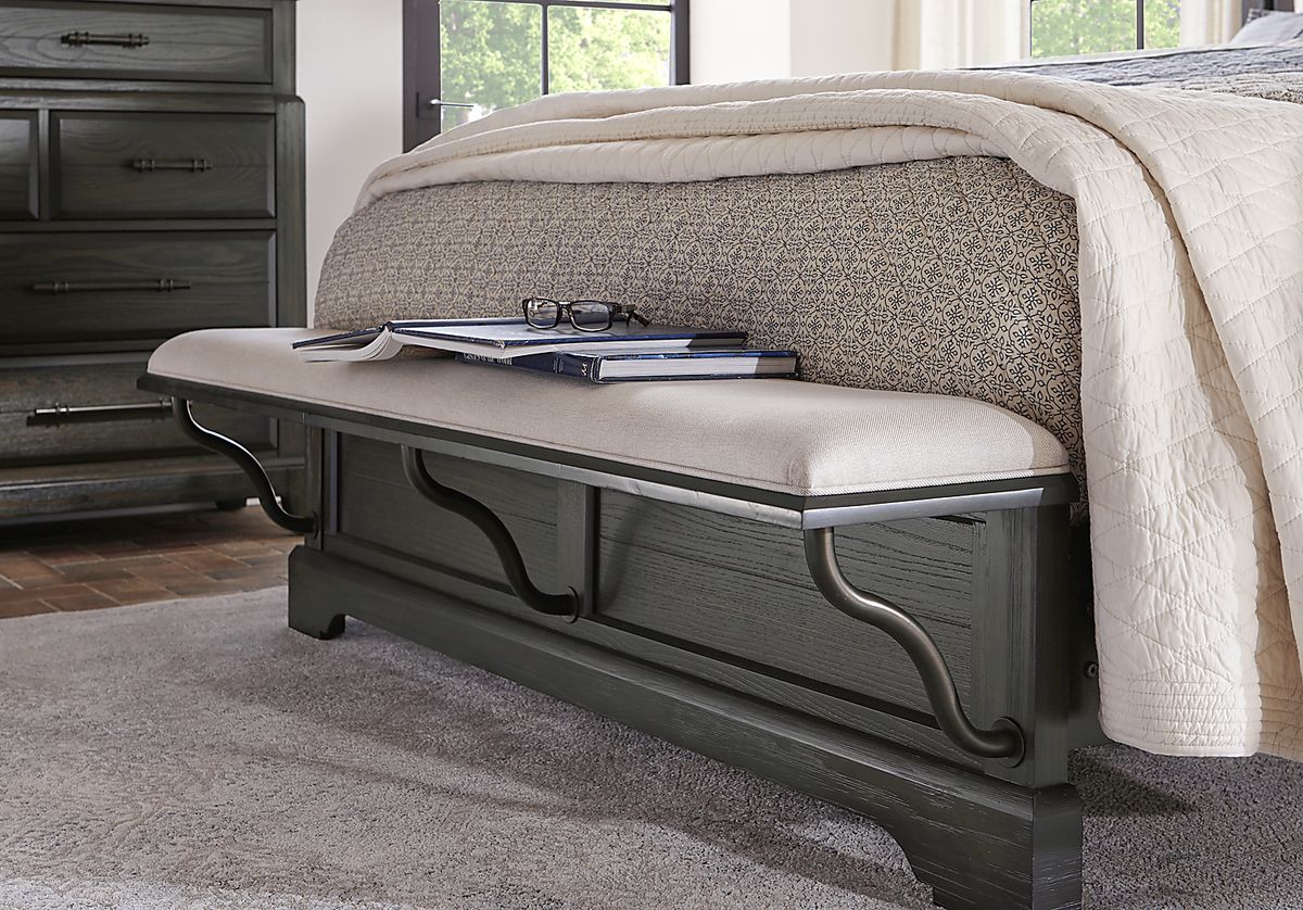 Montana Ridge 5 Pc Brown Dark Wood King Bedroom Set With 3 Pc King ...