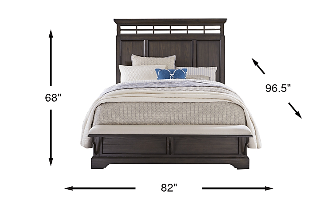 Montana Ridge Brown 3 Pc King Panel Bed