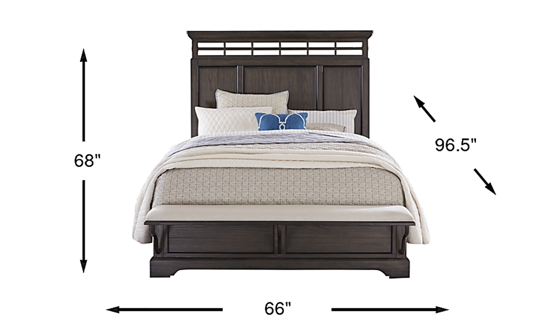 Montana Ridge Brown 3 Pc Queen Panel Bed