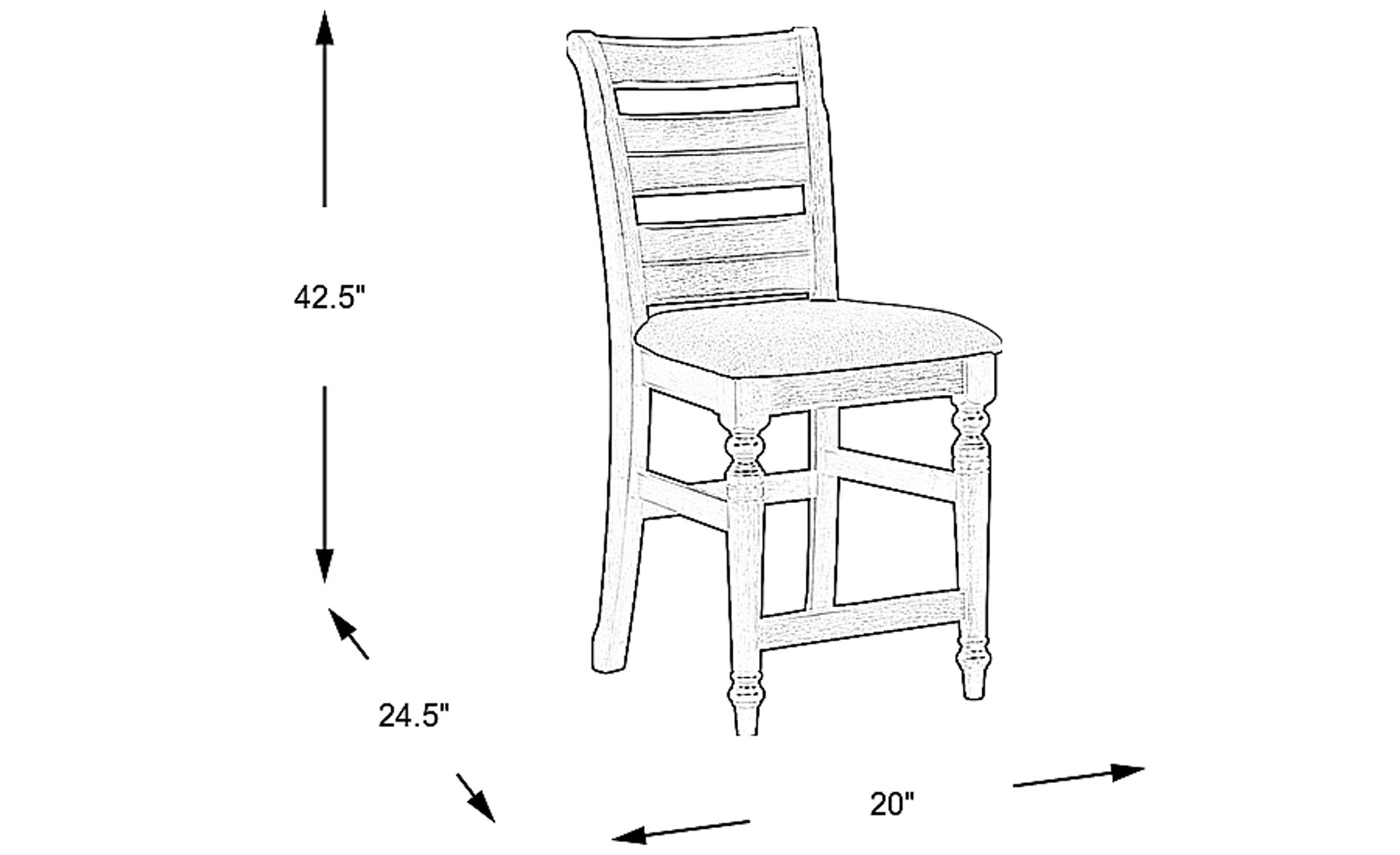 Dimension Image. Please refer to the Dimension Tab on this page for dimension details.