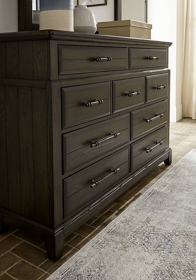 Montana Ridge Brown 7 Pc King Panel Bedroom - Thumbnail - Image 6